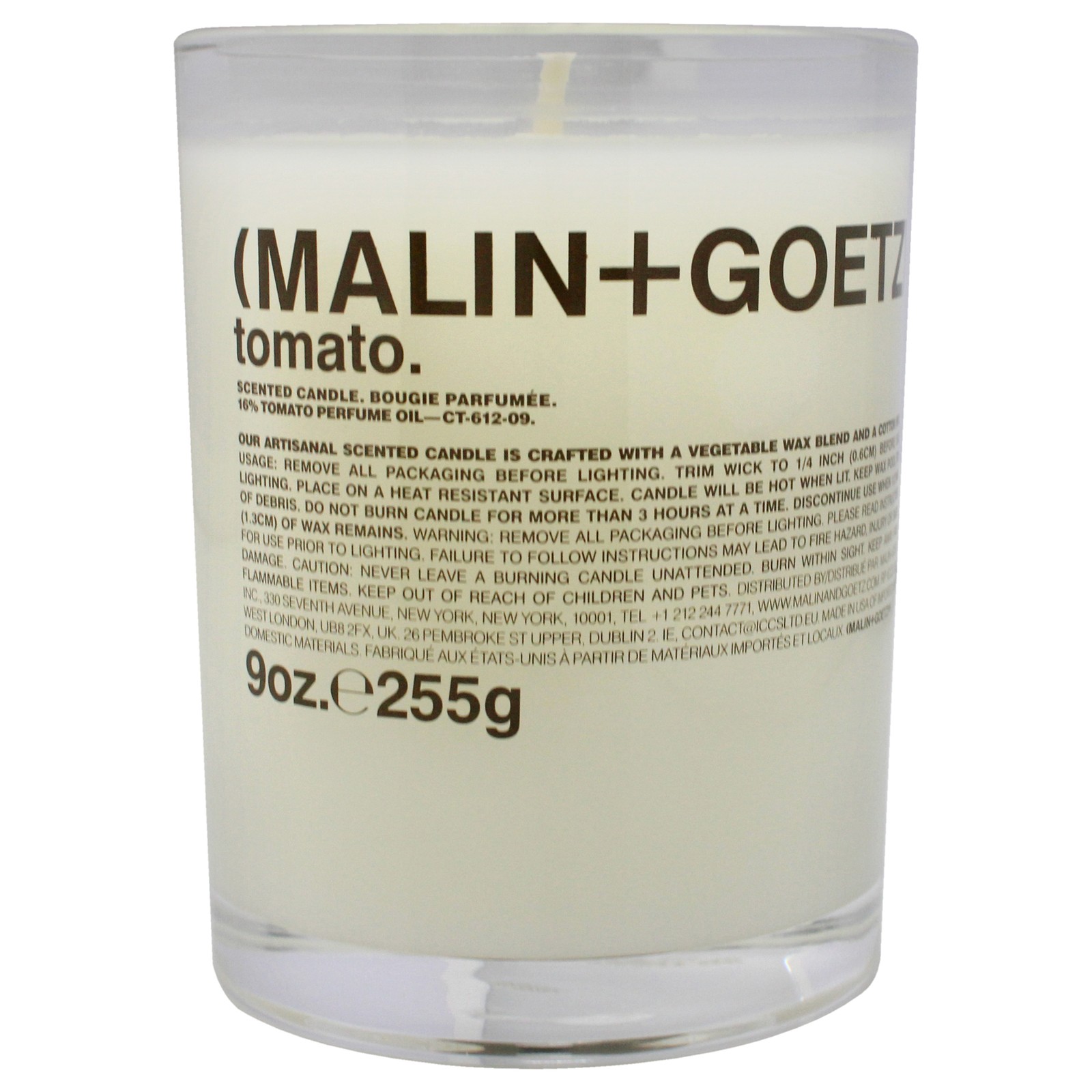 Scented Candle – Tomato by Malin + Goetz for Unisex – 9 oz Candle