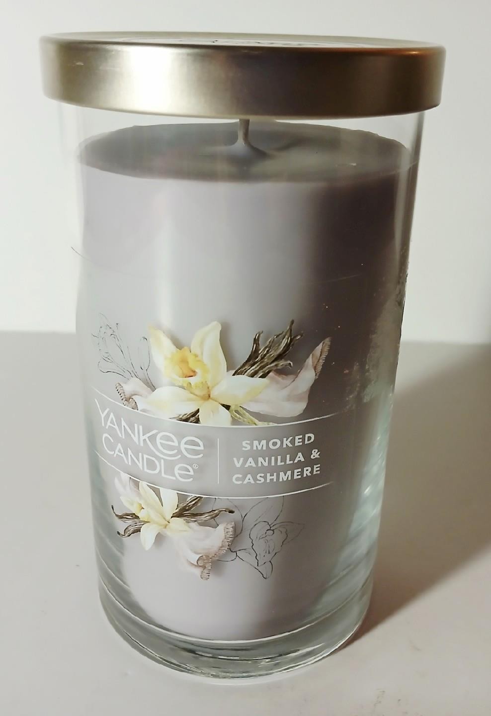 Yankee Candle Smoked Vanilla & Cashmere Glass Tumbler 14.25 Oz One wick