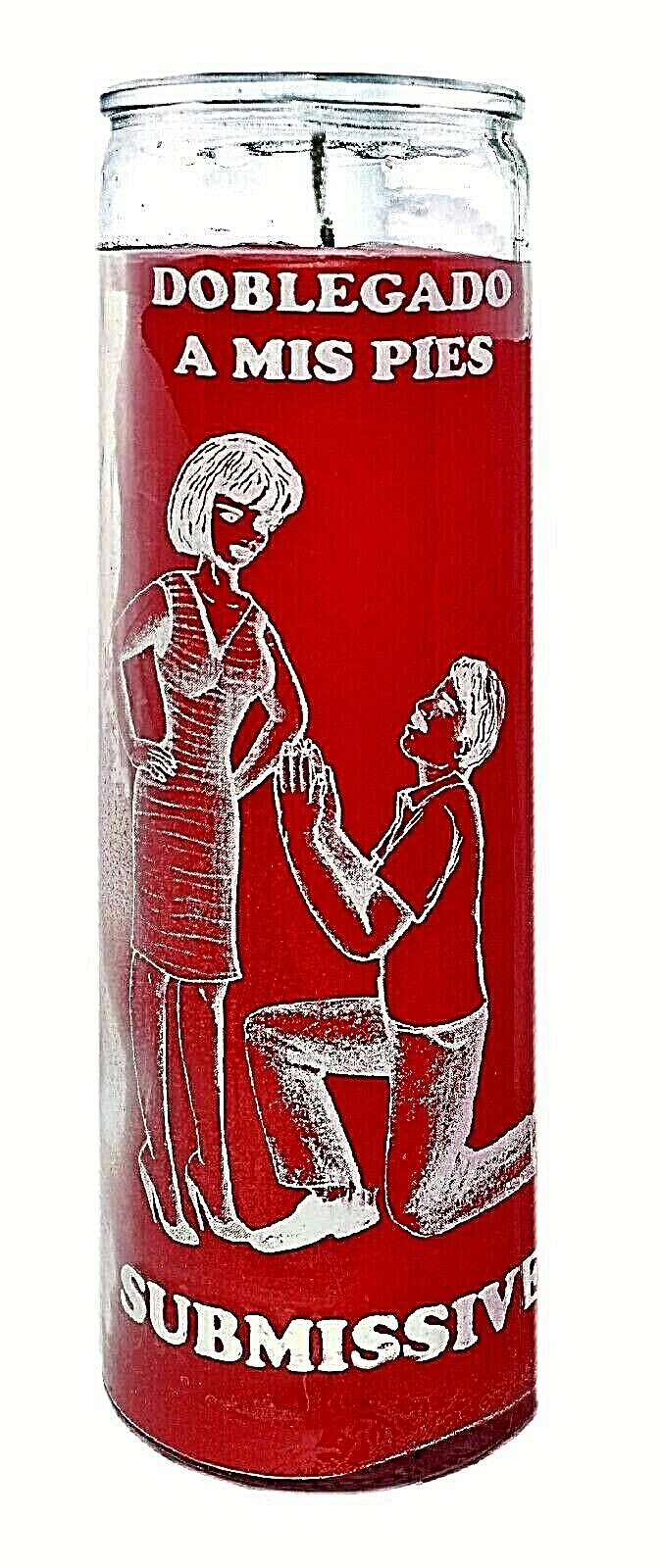 CANDLE SUBMISSIVE UNSCENTED- DOBLEGADO A MIS PIES VELADORA 120 Hours