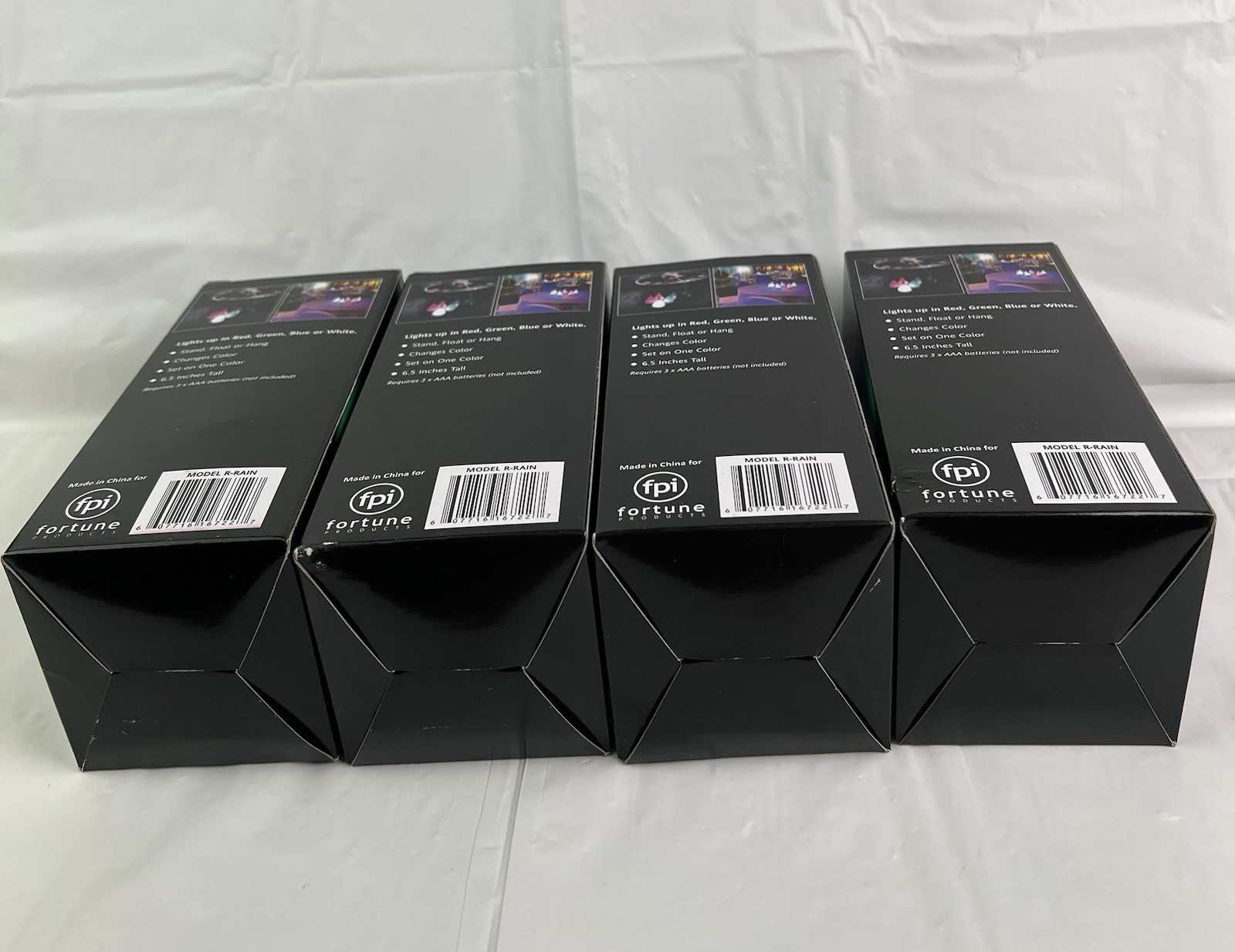 Multi Color Changing Rainbow Raindrop Light Tabletop, Party, Floats Lot Of 4