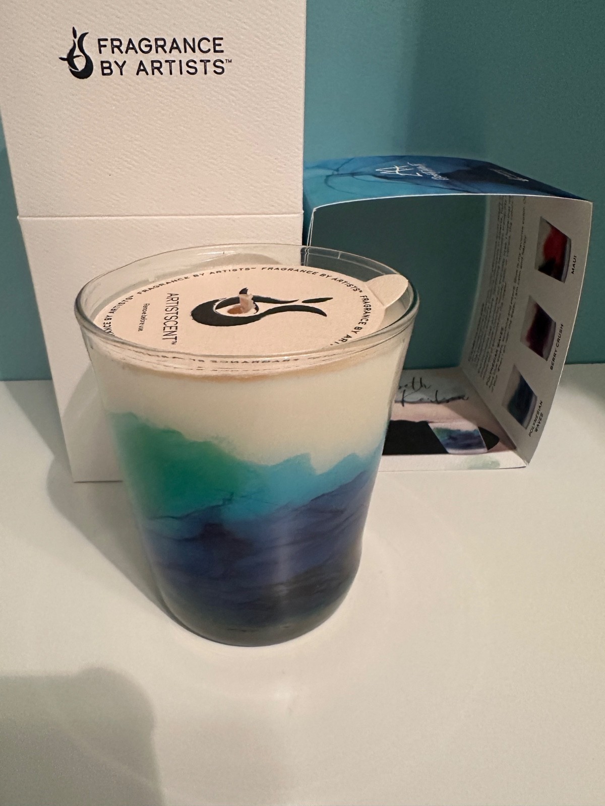 Artistscent Elizabeth Karlson Candle Polynesian Waves Artscent Bespoke Soy Art