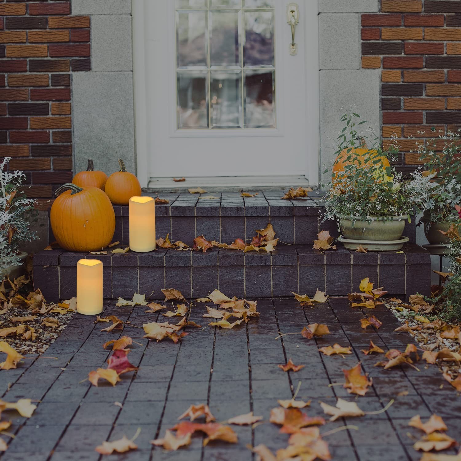 Waterproof Flameless Candles With Remote Outdoor Indoor Battery Operated Candles