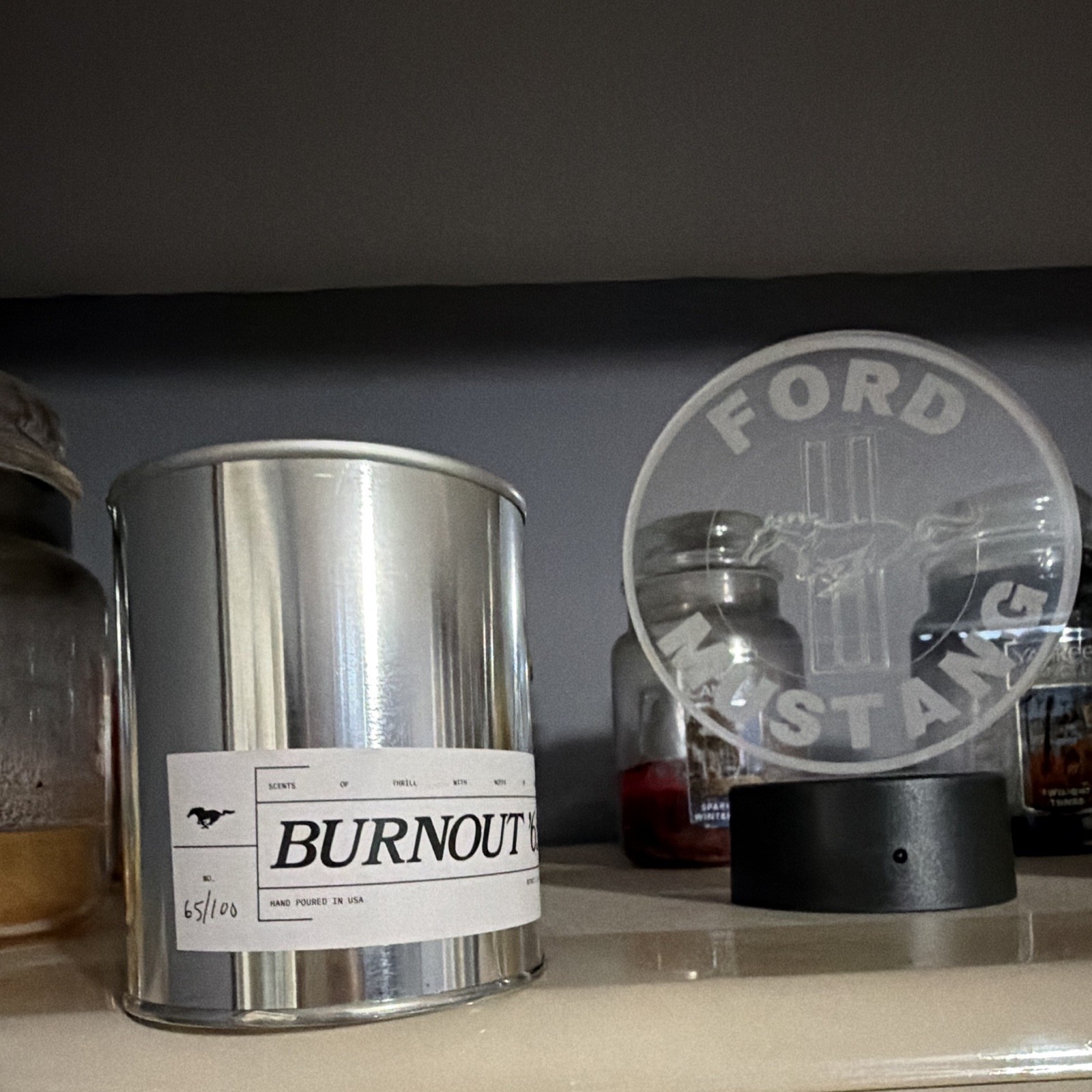 Ford Mustang® Burnout ’65 Candle Brand New Rare 65/100