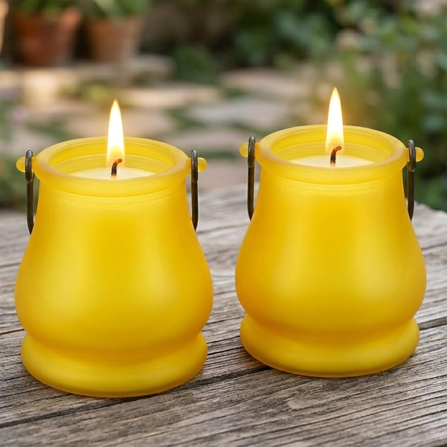 Citronella Candles Outdoor, 2 Pack 20Oz Soy Wax Large Citronella Candles, 120 Ho