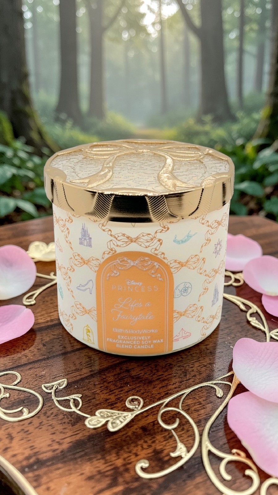 Bath & Body Works Disney Princess LIFE’S A FAIRYTALE 3 Wick Large Candle 14.5 oz