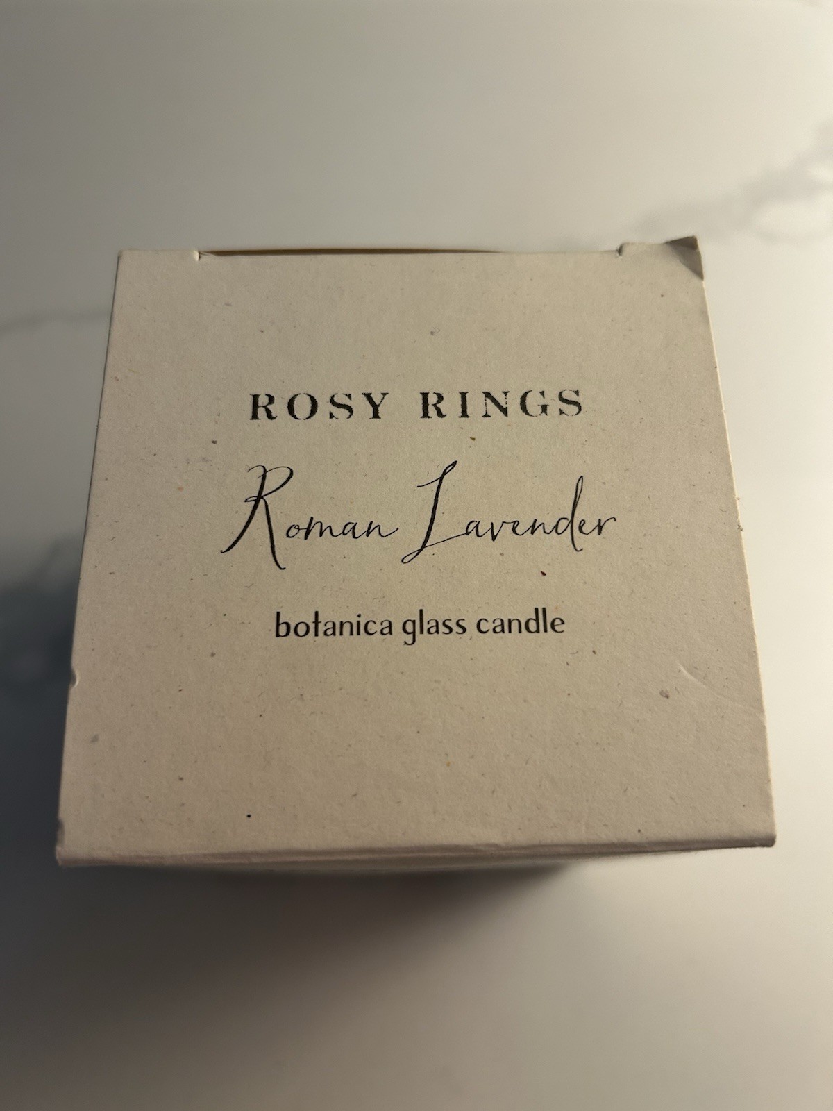 Rosy Rings Roman Lavender Botanical Glass 17oz Candle 85 Hour Burn Time