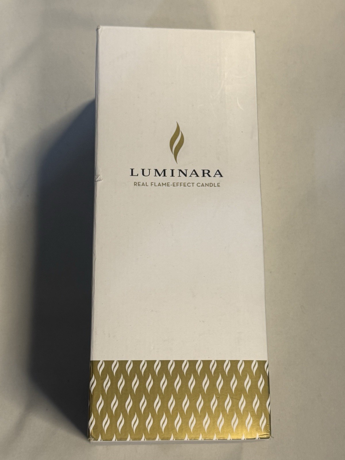 Luminara LU5401 5” Flameless Unscented Wax Candle Moving Wick Pillar, New