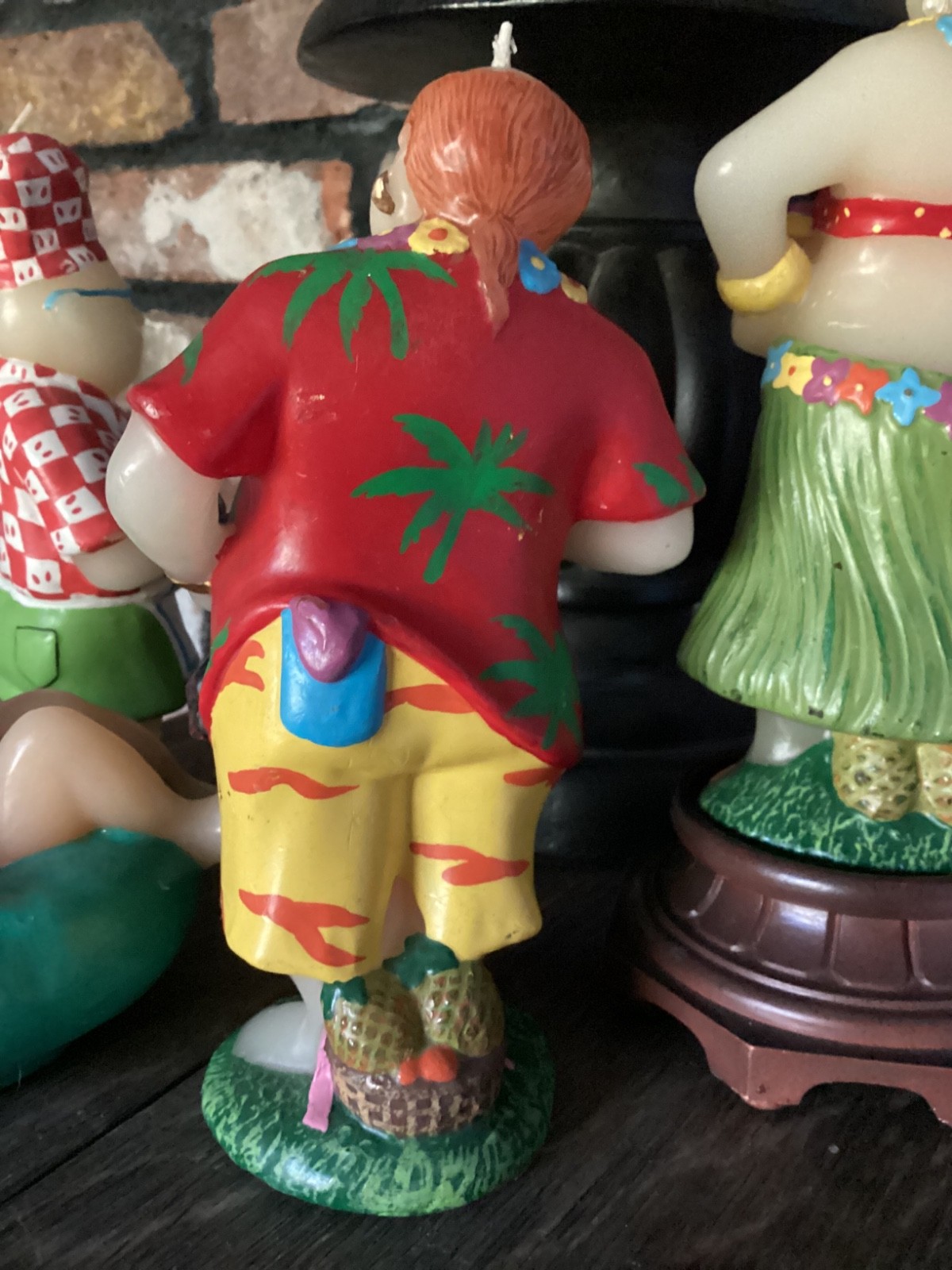 Vintage Lot Of 4 Boston Warehouse Candles Sun Bathers Decorative Candles