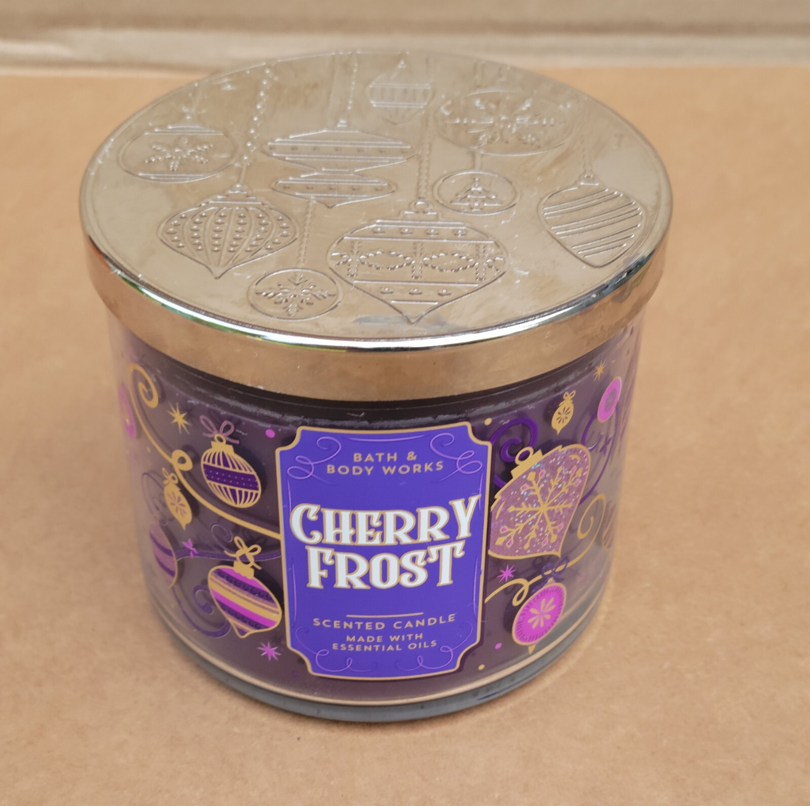 Bath & Body Works Cherry Frost 14.5 oz 3 Wick Candle