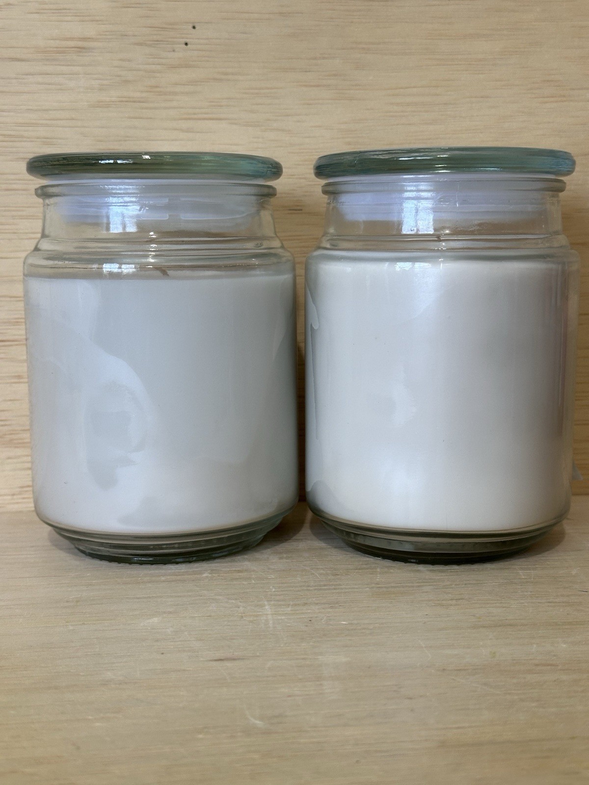 Lot 2-Modern Expression Berries & Cream 18oz Ea- Glass Jars