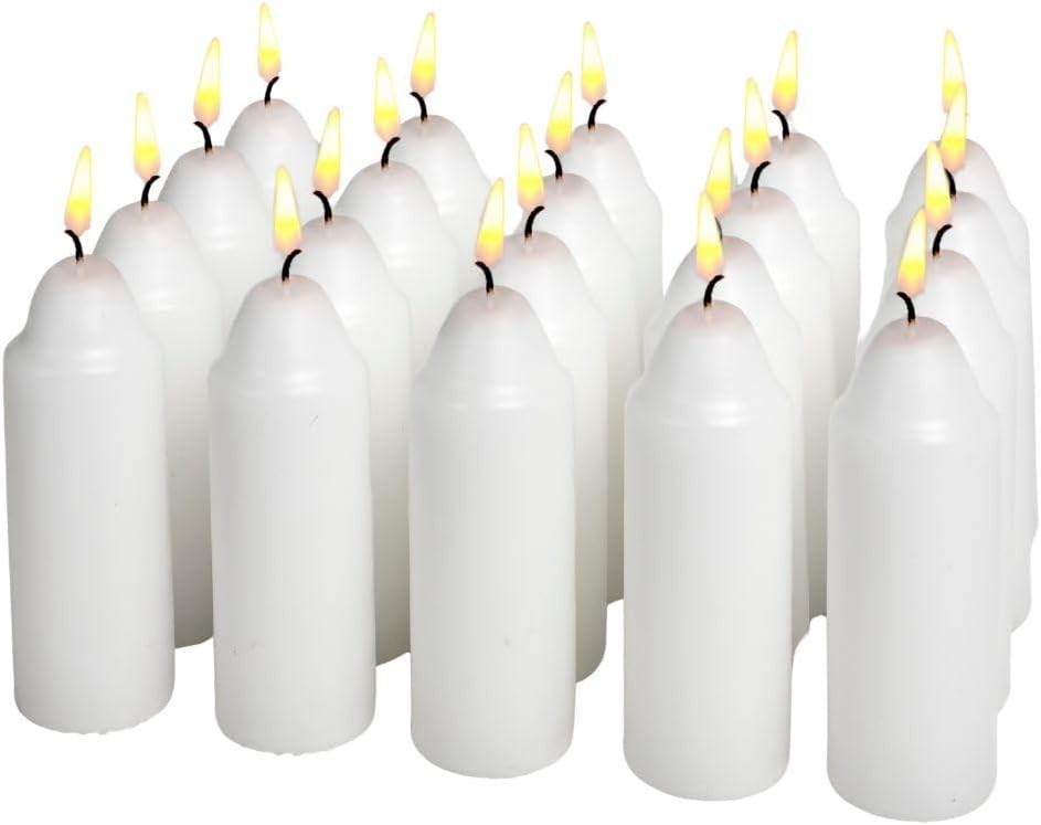 15-Hour Indoor-Outdoor Candles for Lanterns & Emergency Kits – 20 Count