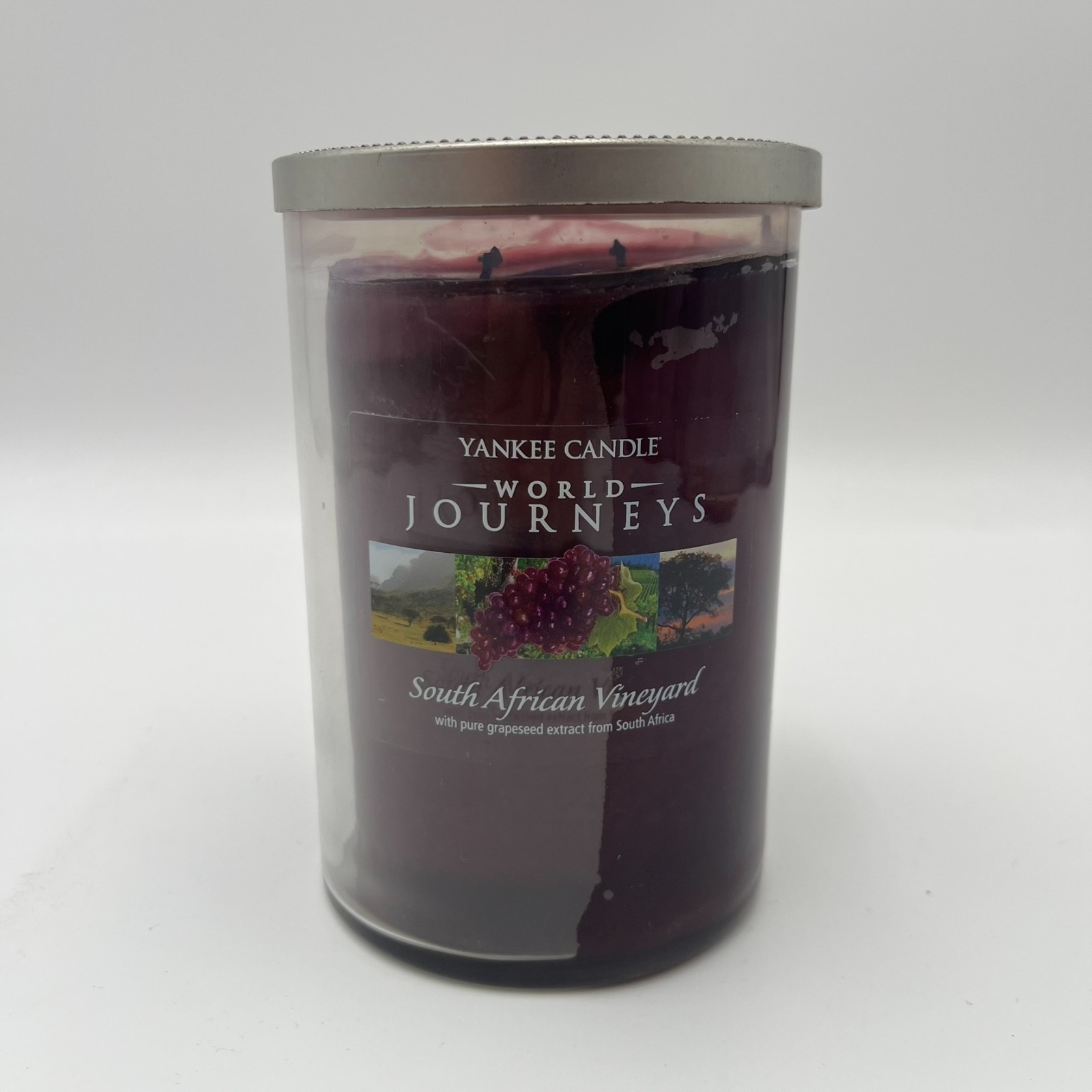 Yankee Candle World Journeys South African Vineyard 20oz 2 Wick Jar Rare Used
