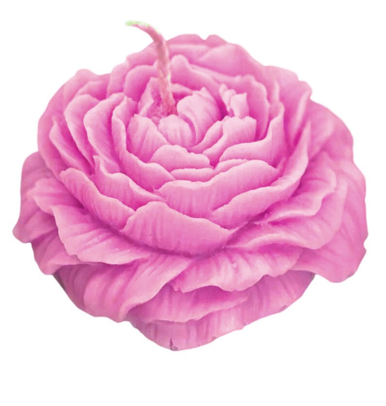 DIY Peony Flower Perfume Scented Candle – 2.5% 3 Natural Essential Oil + Soy Wax
