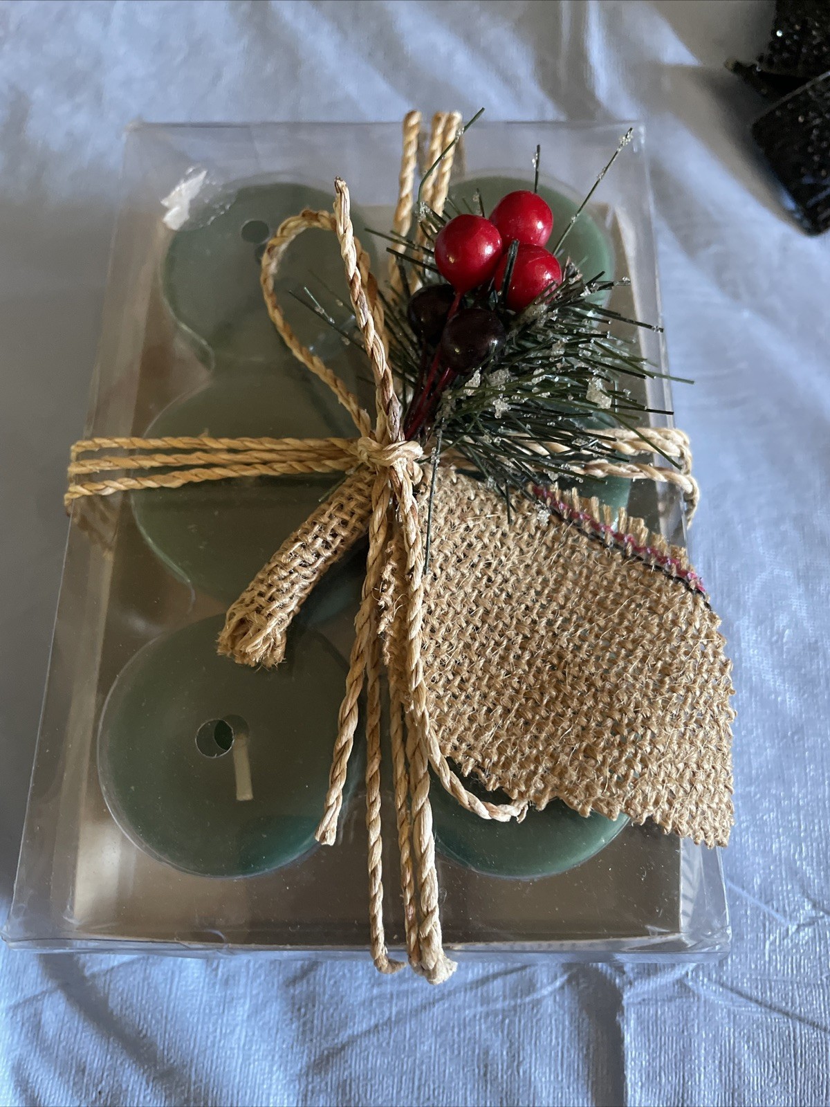 NEW Pier 1 Imports HOLIDAY FOREST 6 Votive Candles Vintage Gift Boxed Set