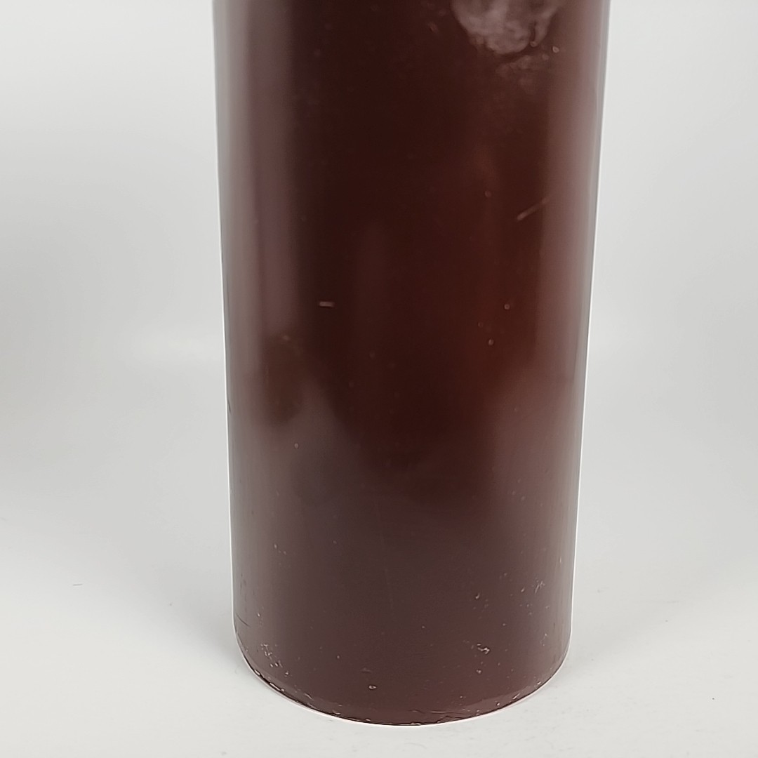 Luminara 8” Dark Brown Real-Flame Effect Candle w/Remote Control