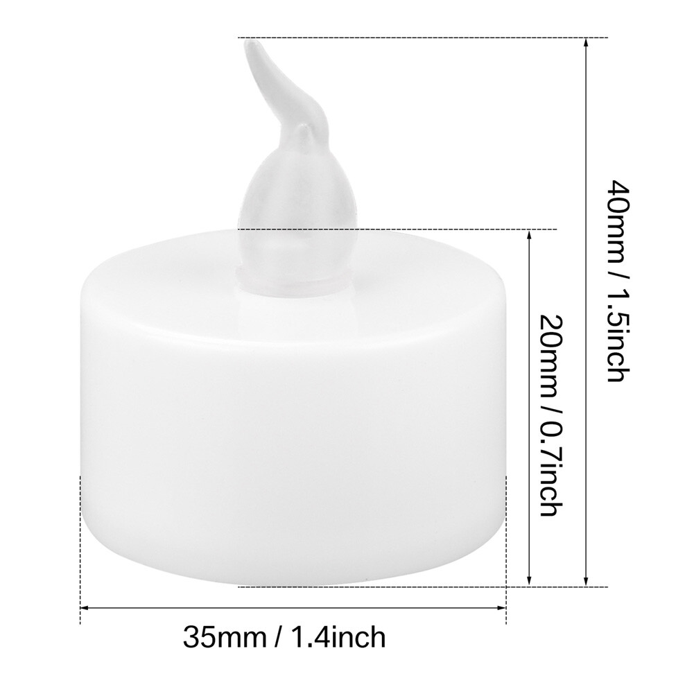 24 Pack LED Tea Lights Battery Operated Flickering Flameless Candles Party Decor