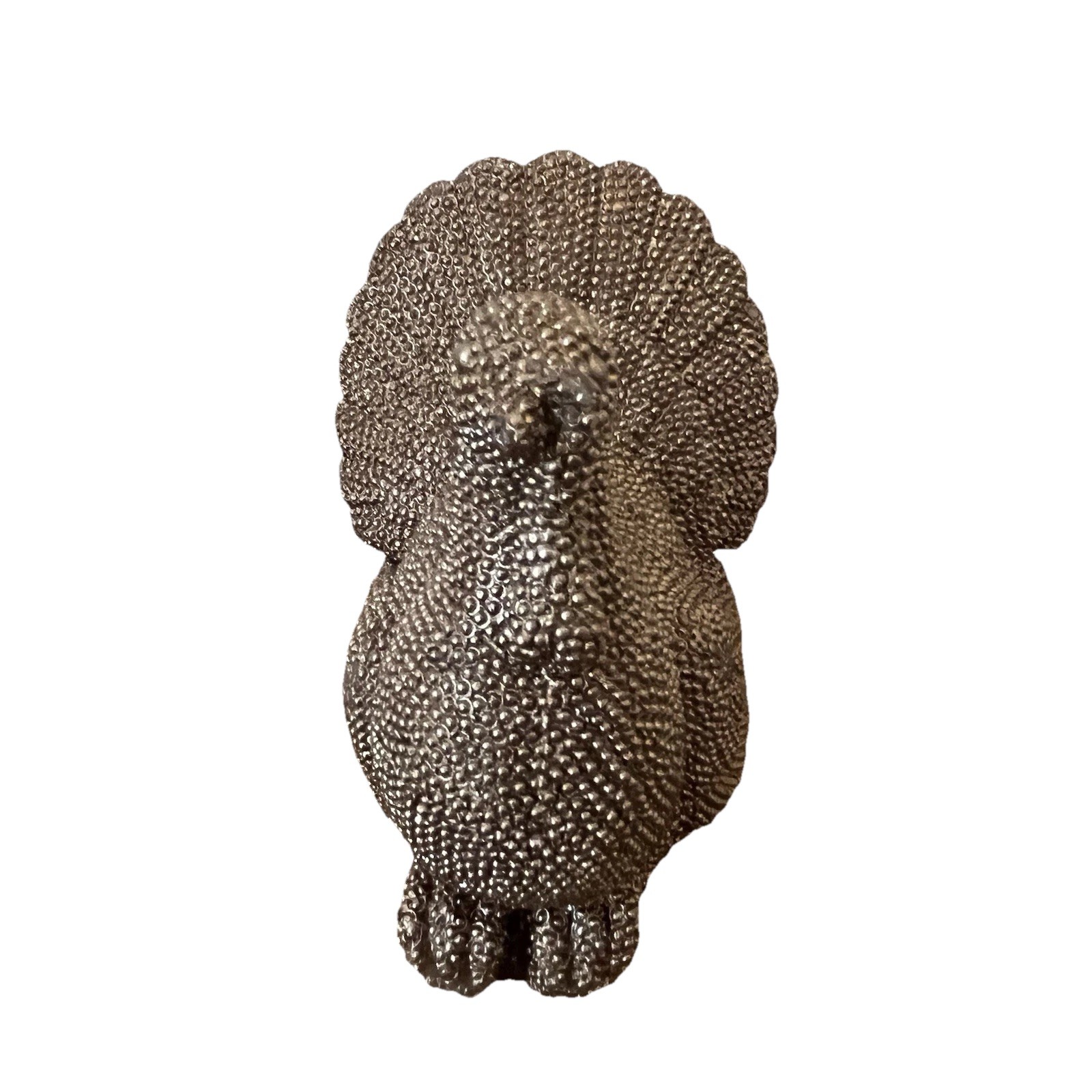 Luminara Flameless TURKEY Candle Brown Bronze Brush Accents, No Remote Rare