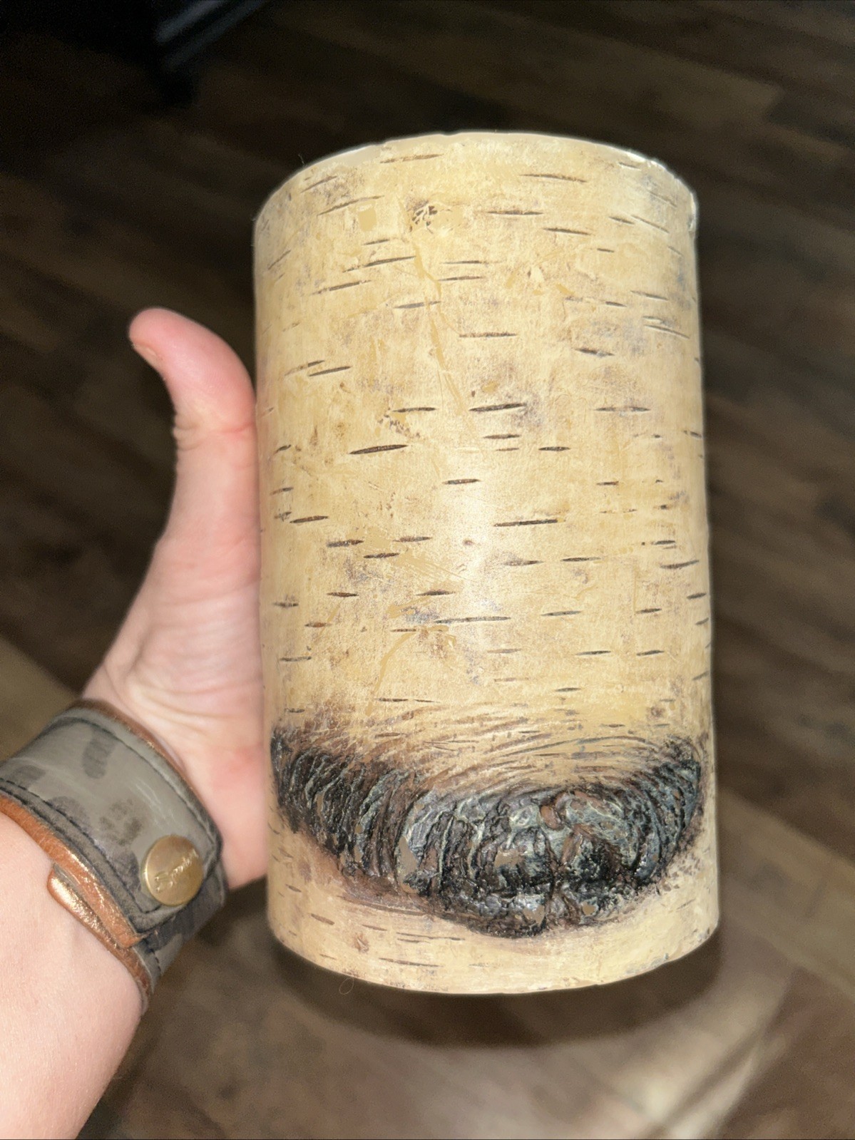 New (2) Pottery Barn Birch Candle 4×6” Burntime 45 Hours Holiday