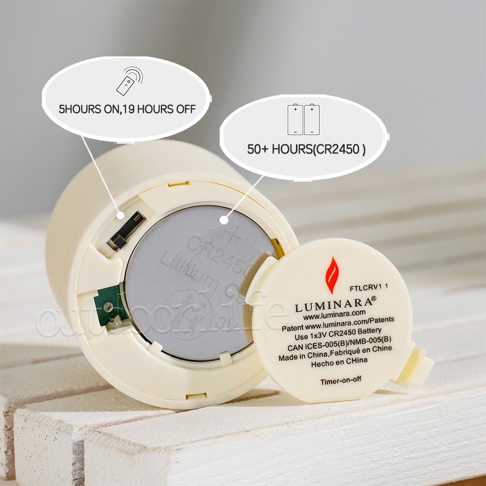 Luminara Flameless LED Battery Tealight Candles with Remote Ivory 2″ H X 1.4″D