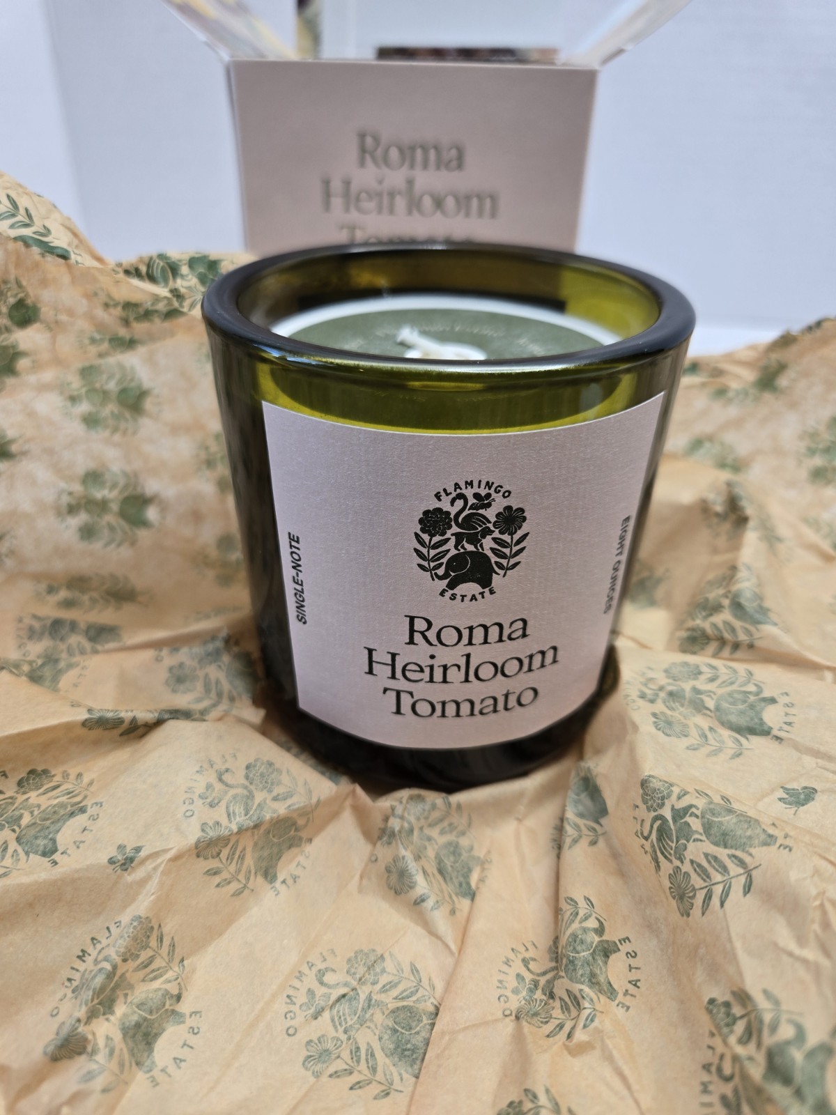 Flamingo Estate Candle Roma Heirloom Tomato Rare Garden Botanical Fruit