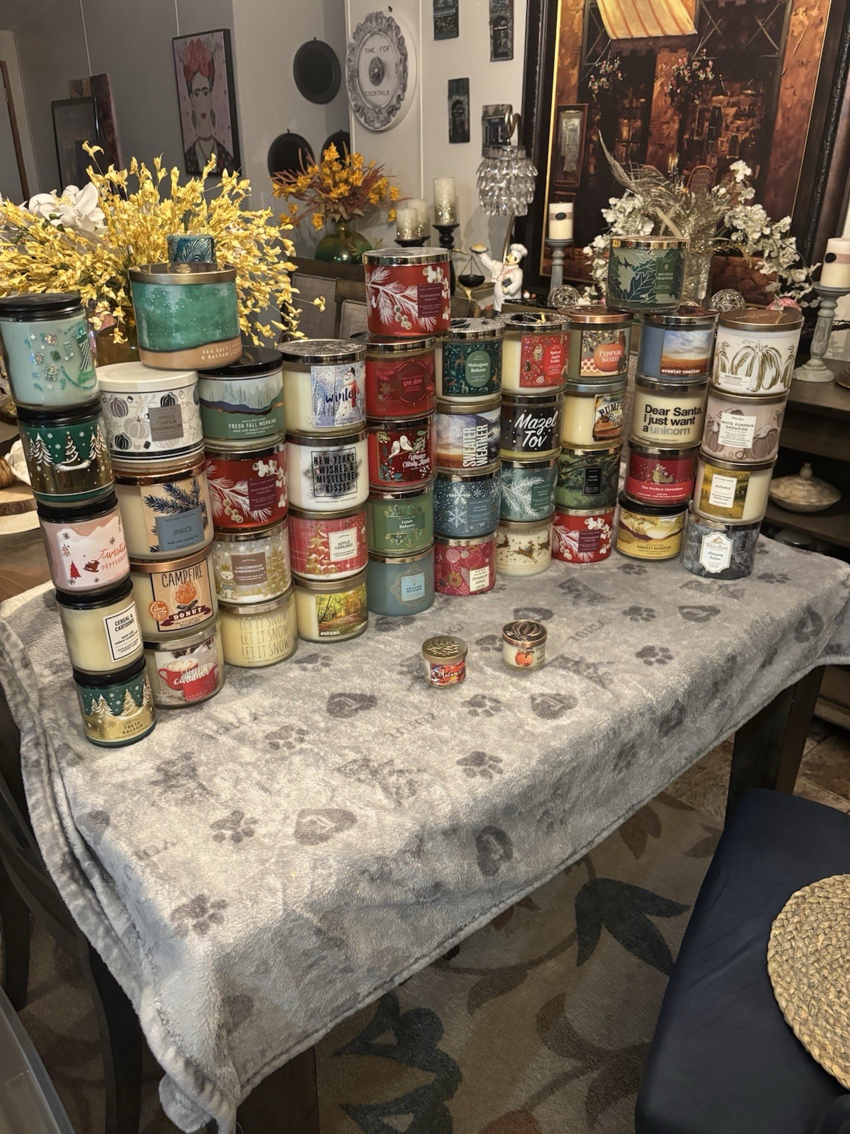 Lot Of 46 Bath And Body Works 3-Wick Candles Retired Scents READ