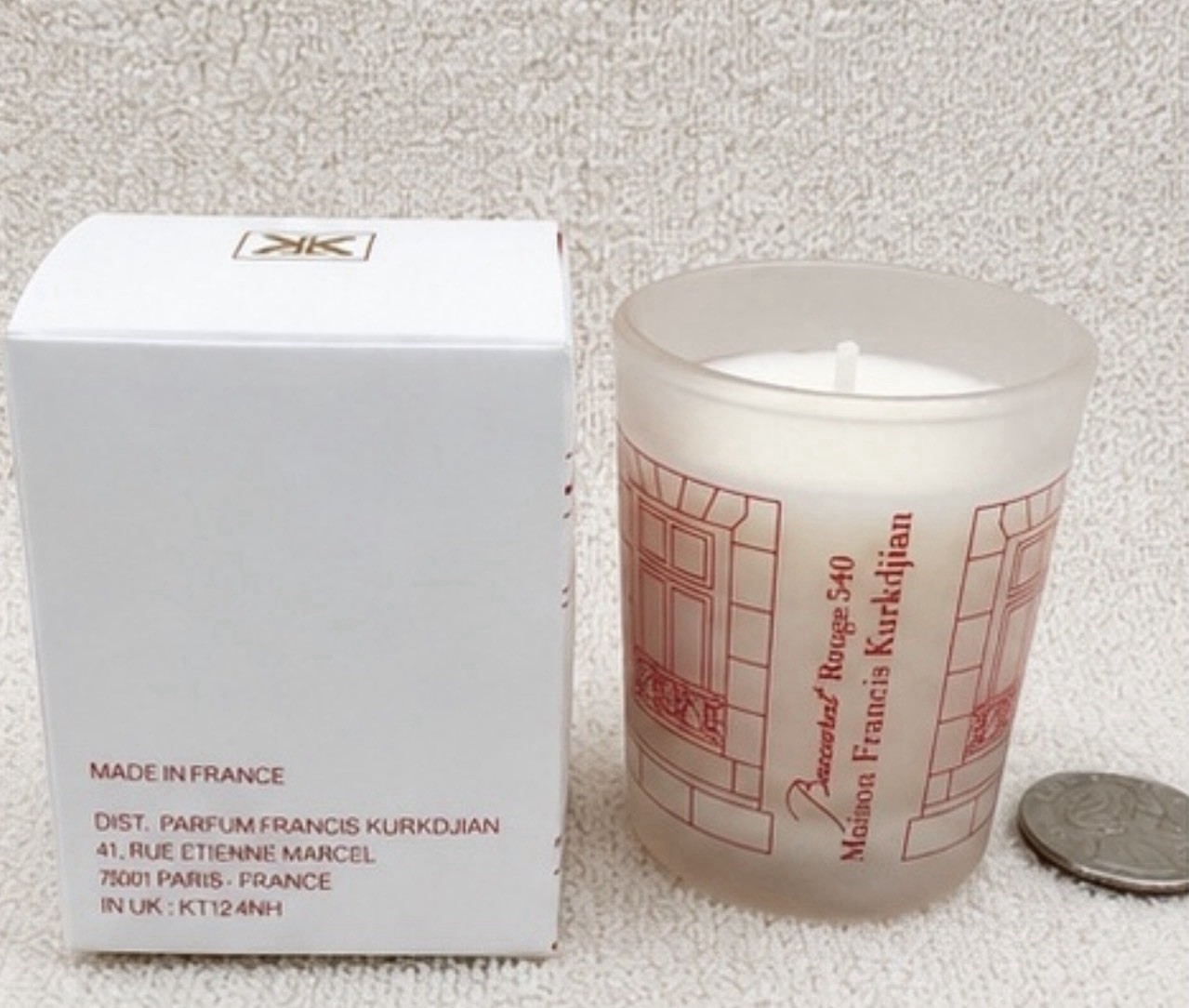 Maison Francis Kurkdjian Baccarat Rouge 540 Mini Scented Candle 1oz / 30g New