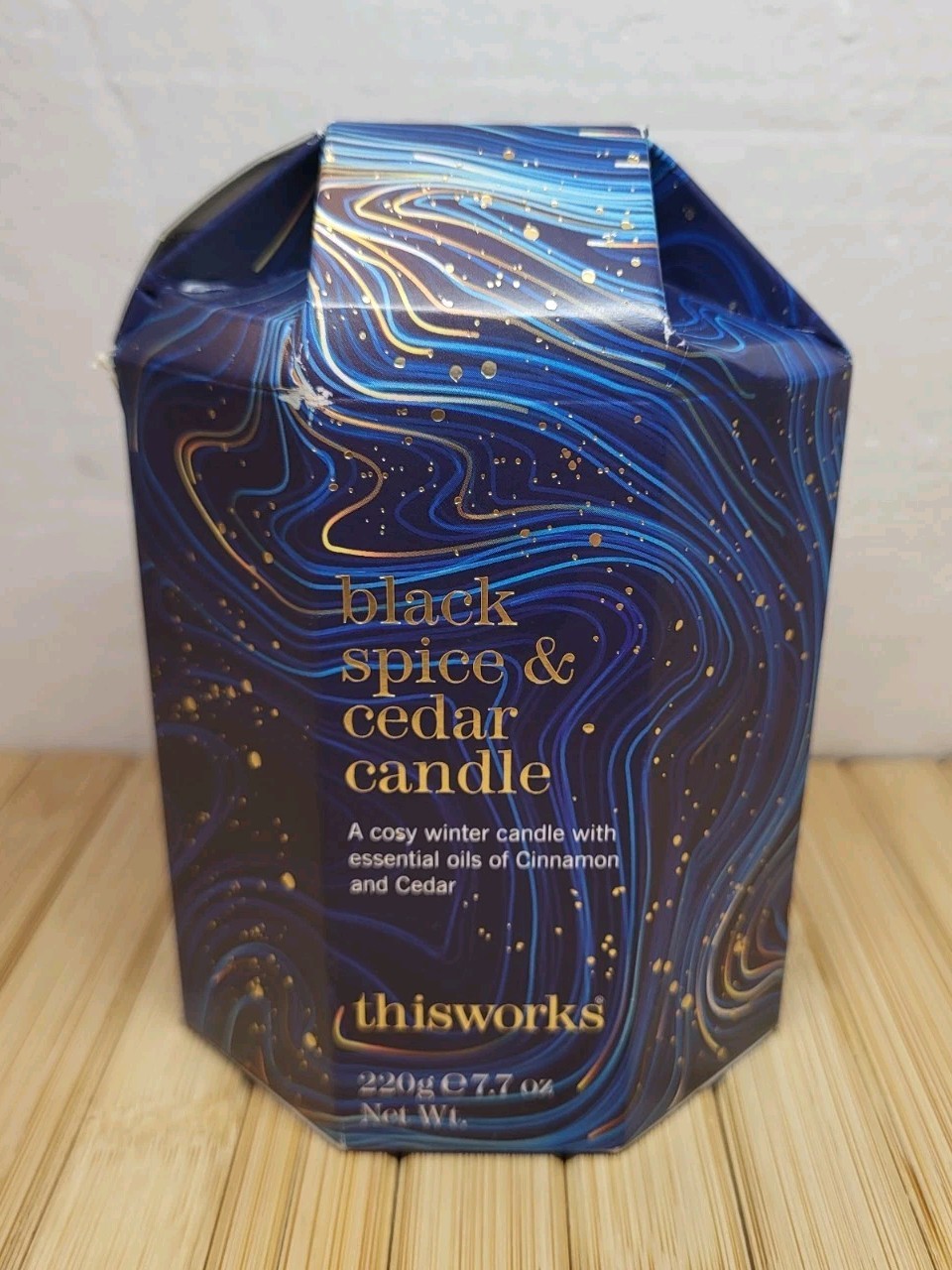 BNIB This Works Scented Candle 220g Black Spice & Cedar Thisworks New