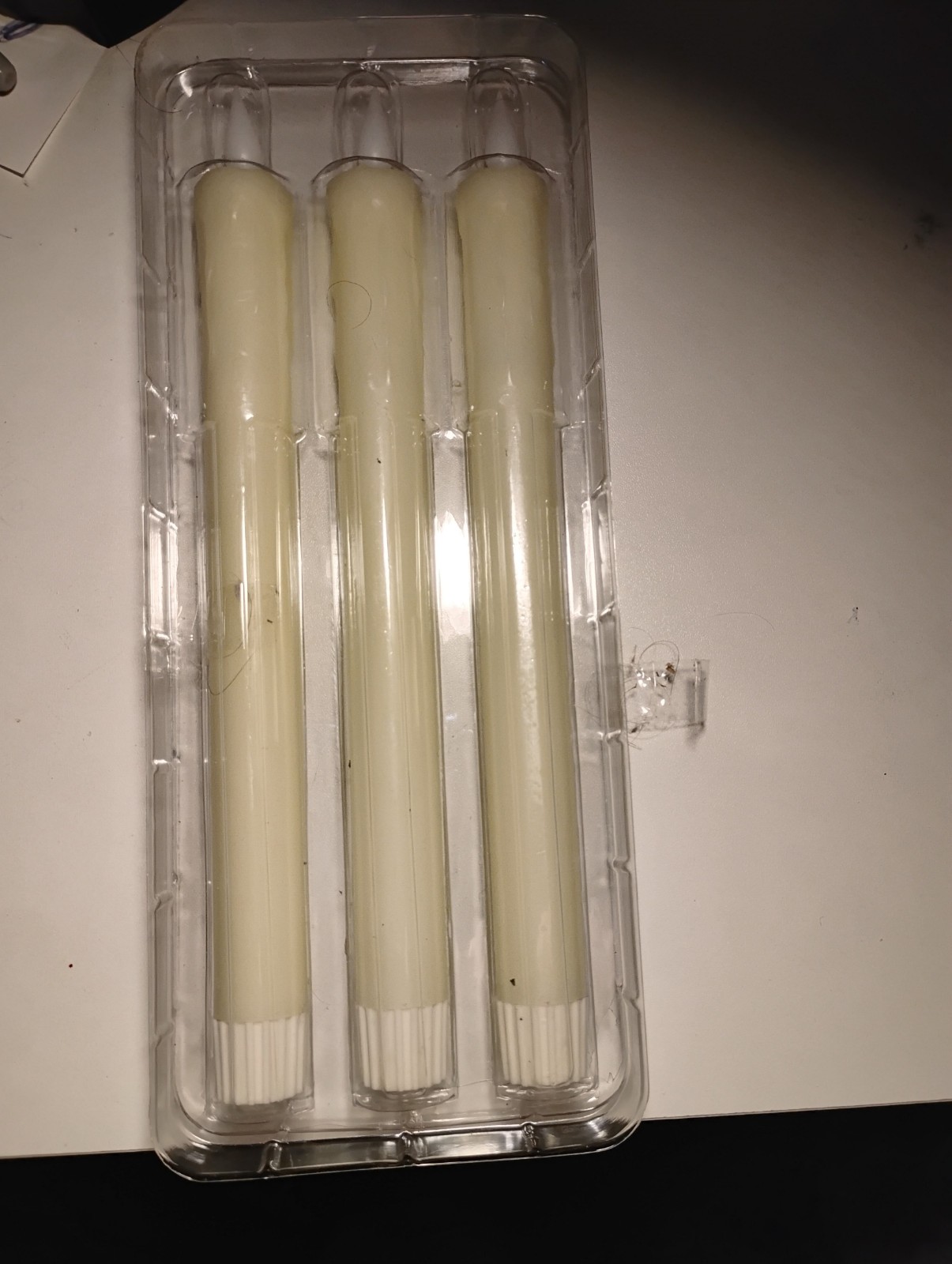 3 REAL WAX LED Flameless Candles (9.75 Inches) 2 AAA Battery Operation