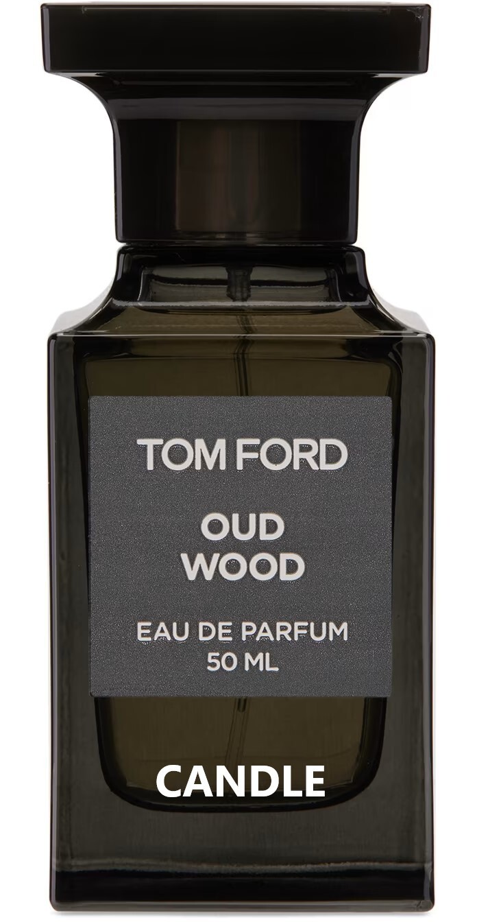 Wood wick * OUD WOOD * Tom Ford TYPE * scented * Leah’s Lite Candle * 16 OZ