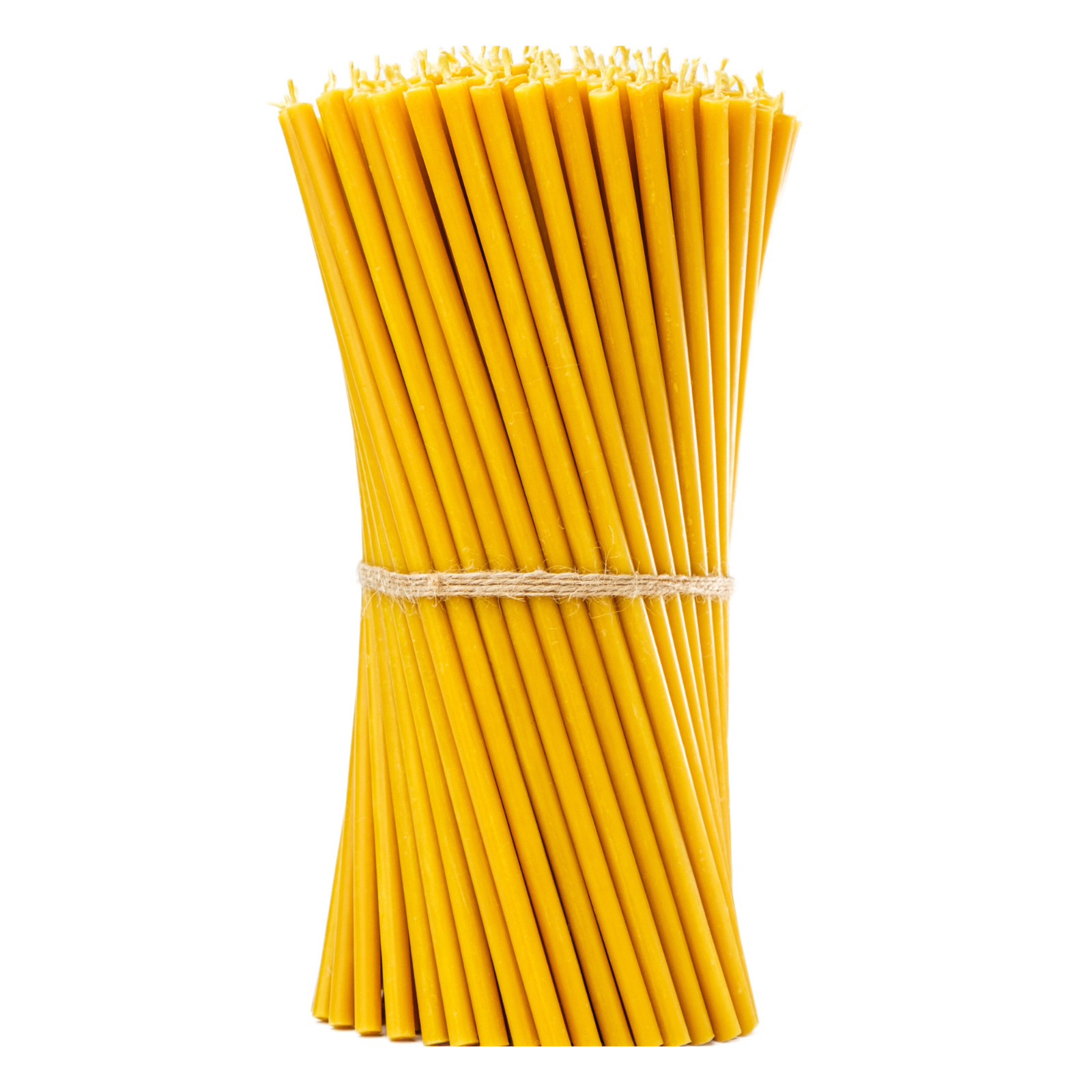 50 Pack Pure Beeswax Taper Candles 11.6″x0.33″ Slim Long Orthodox Church Prayer