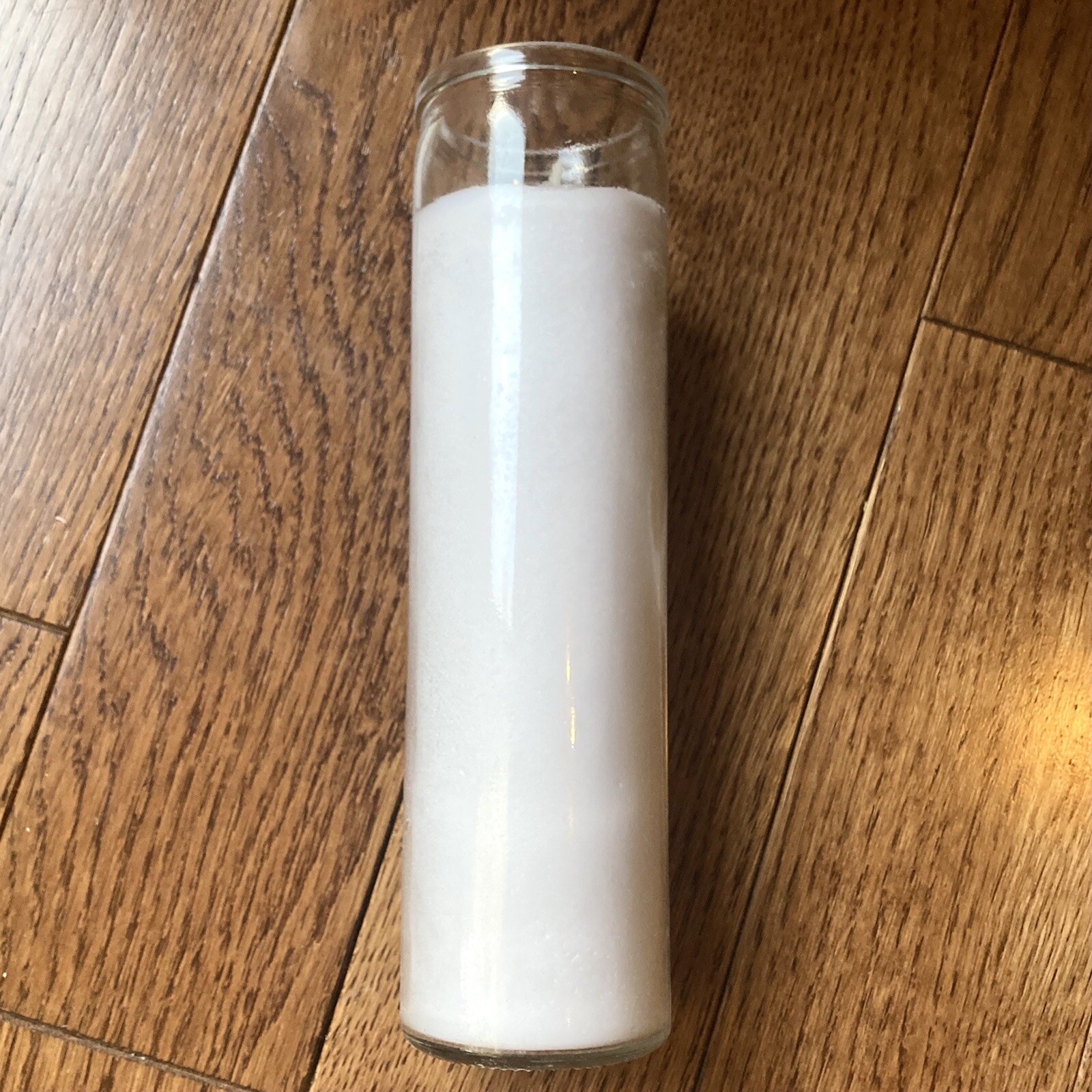 12 Tall Jar White Clear Blank Candles Glass For Crafts Labels Bulk Lot 8 inch