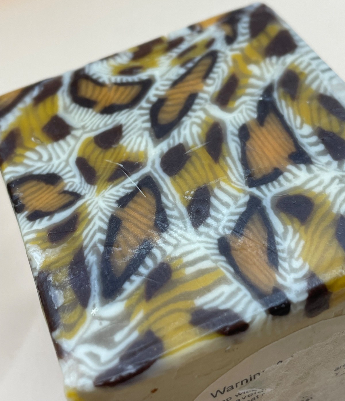 2 Y2K Candles Animal Print Retro
