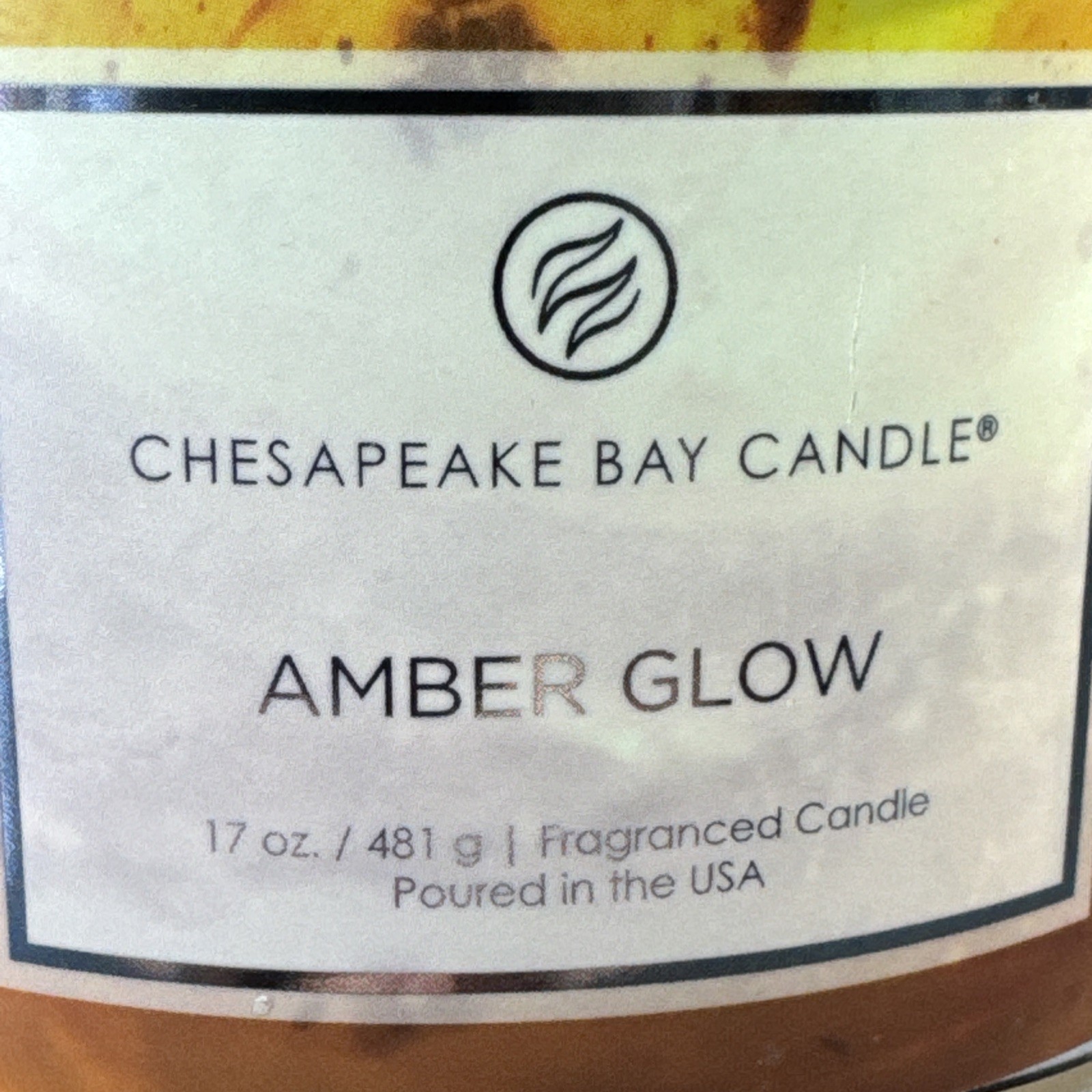 Chesapeake Bay Amber Glow Candle Large 3 Wick 17.0 oz/ 481g NEW