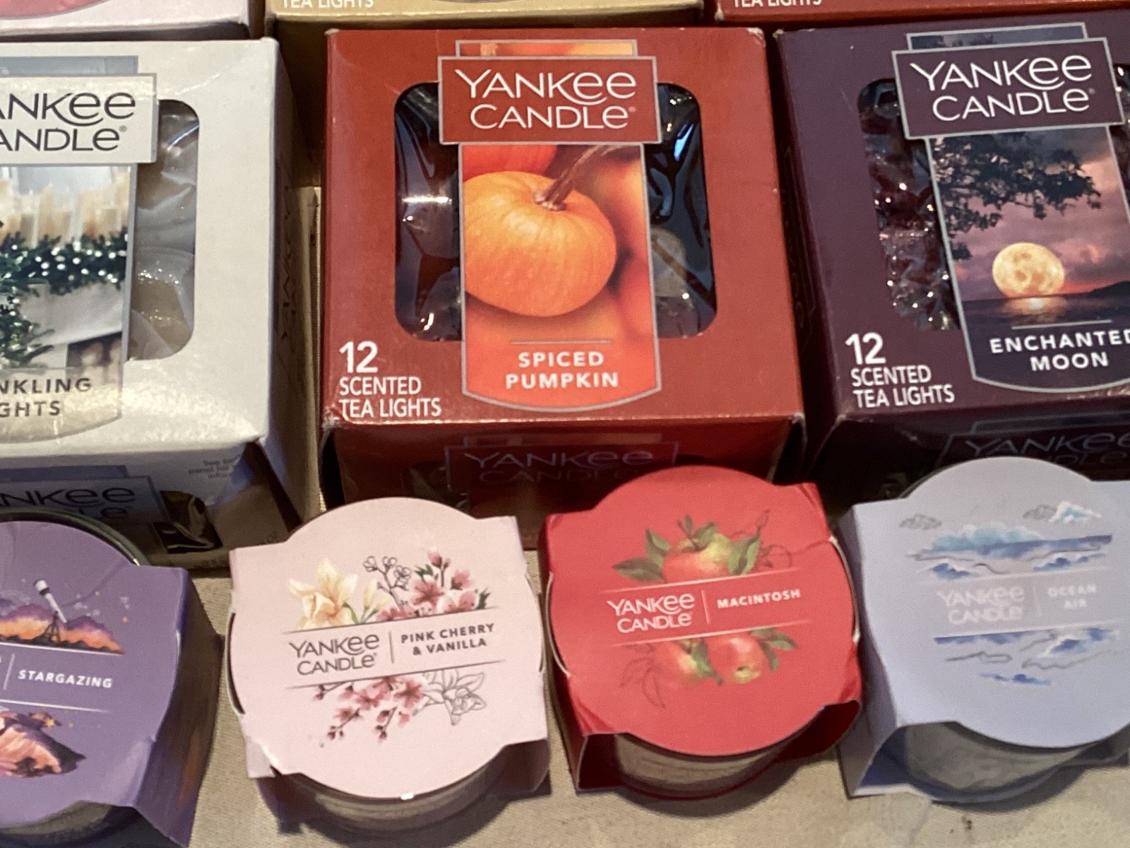 40 Yankee Candle Tea Light Candles Boxes RARE FREE SHIPPING (Liv1)