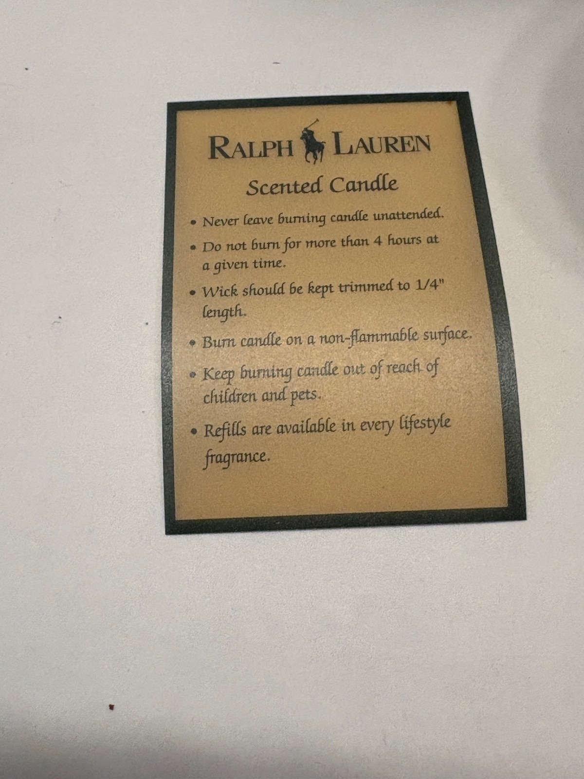 NOS Ralph Lauren Holiday Scented Candles- Two Pack