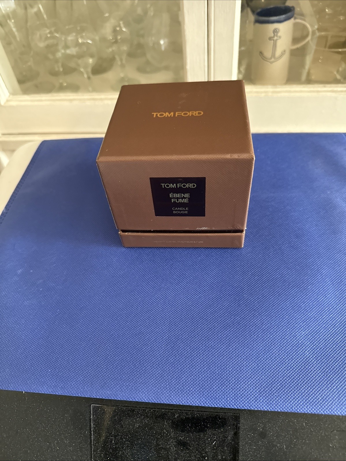 Tom Ford Ebene Fume Candle Height 2.25in. ~NIB~