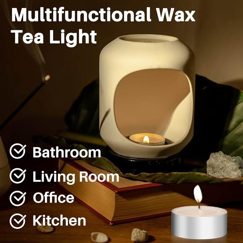 Tea Light Candles Odourless Long Burning Party Decorations Indoor Outdoor