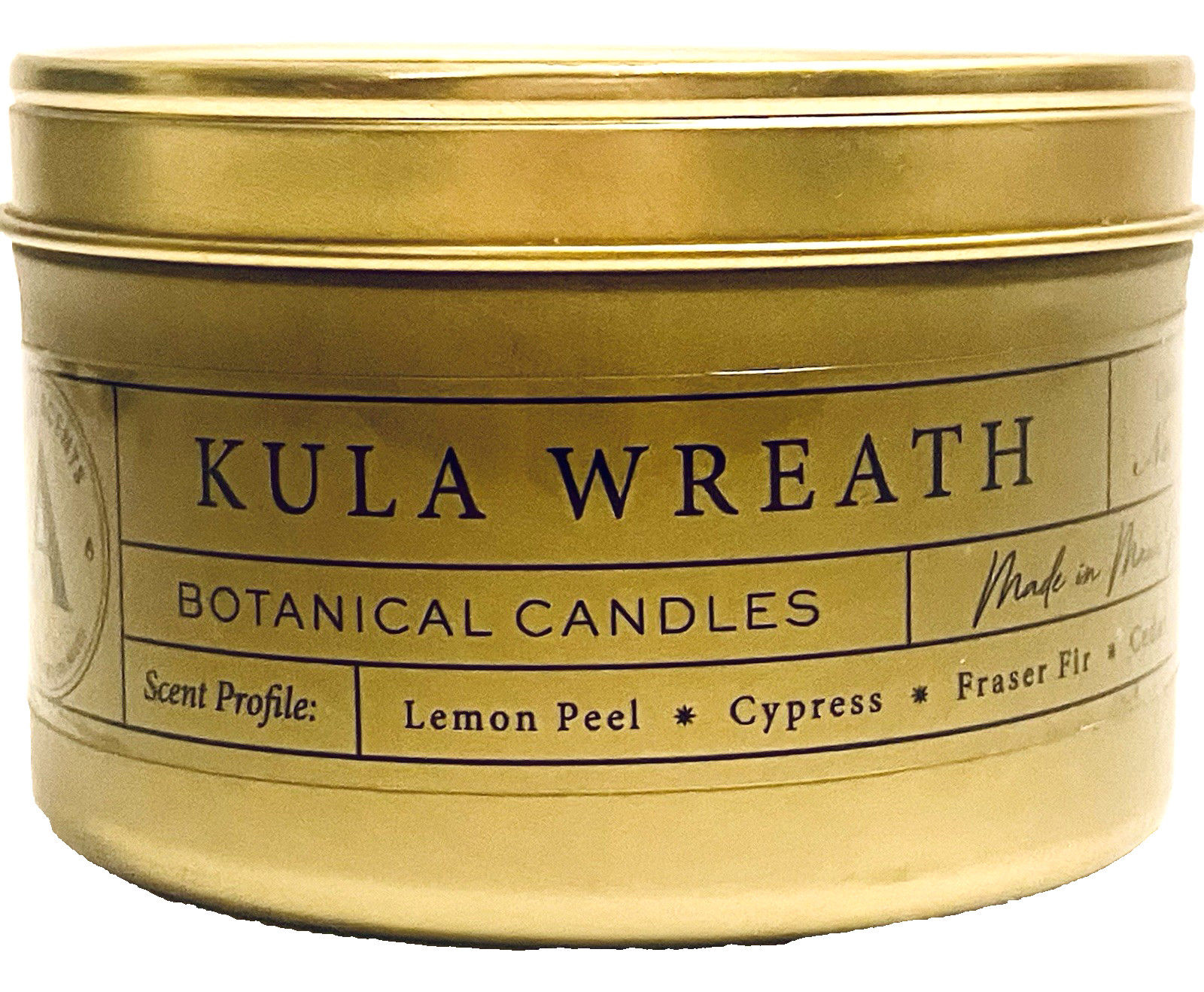Artful Scents Kula Wreath Handmade Botanical Tin Candle Collection No 888 6 Oz