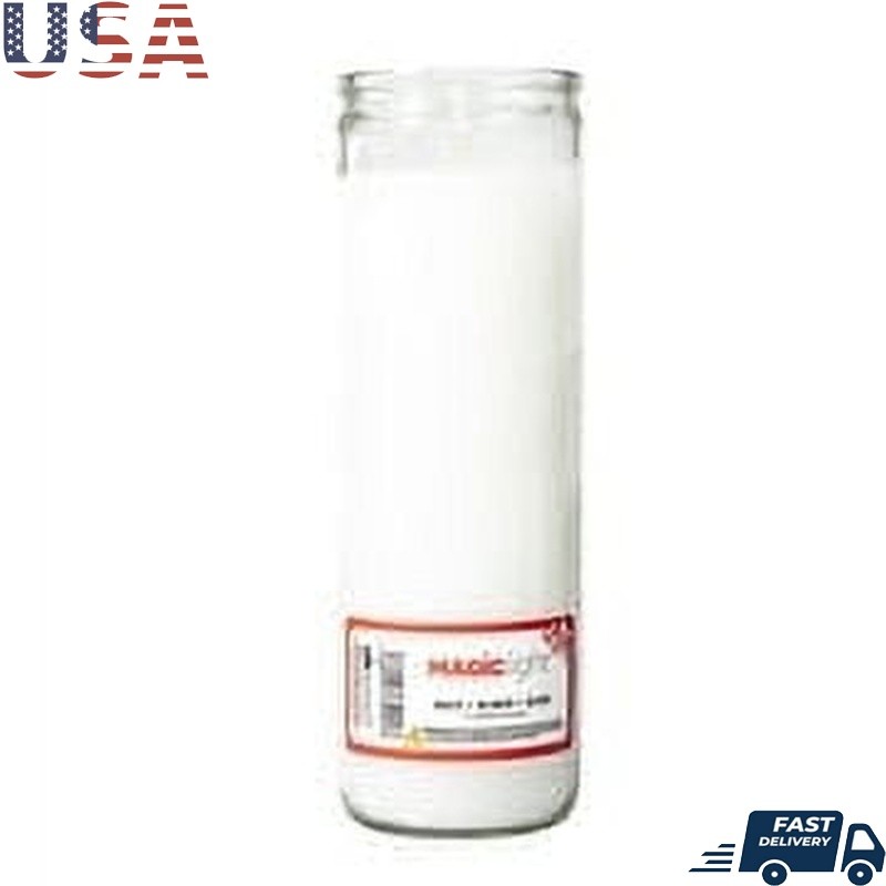 2 Pack Unscented Religious Prayer Candles Long Lasting Burn Clear Glass Jar New