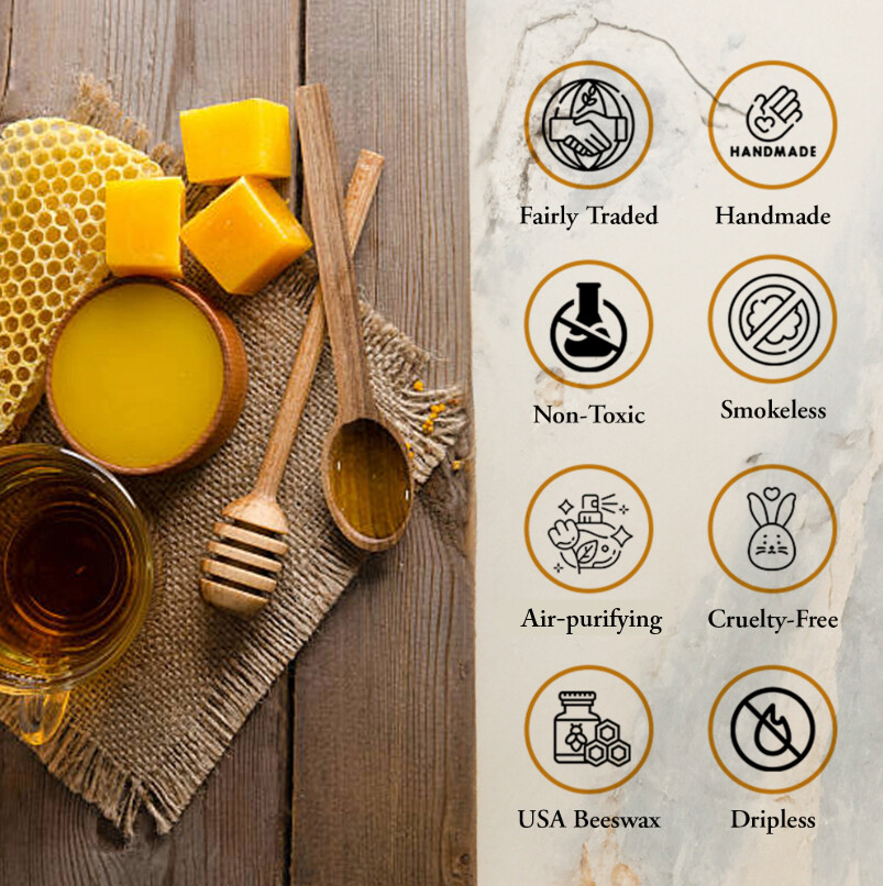 100% Pure Beeswax Dipped Hanukkah, Orthodox Church or Birthday Candles, 8″ or 6″