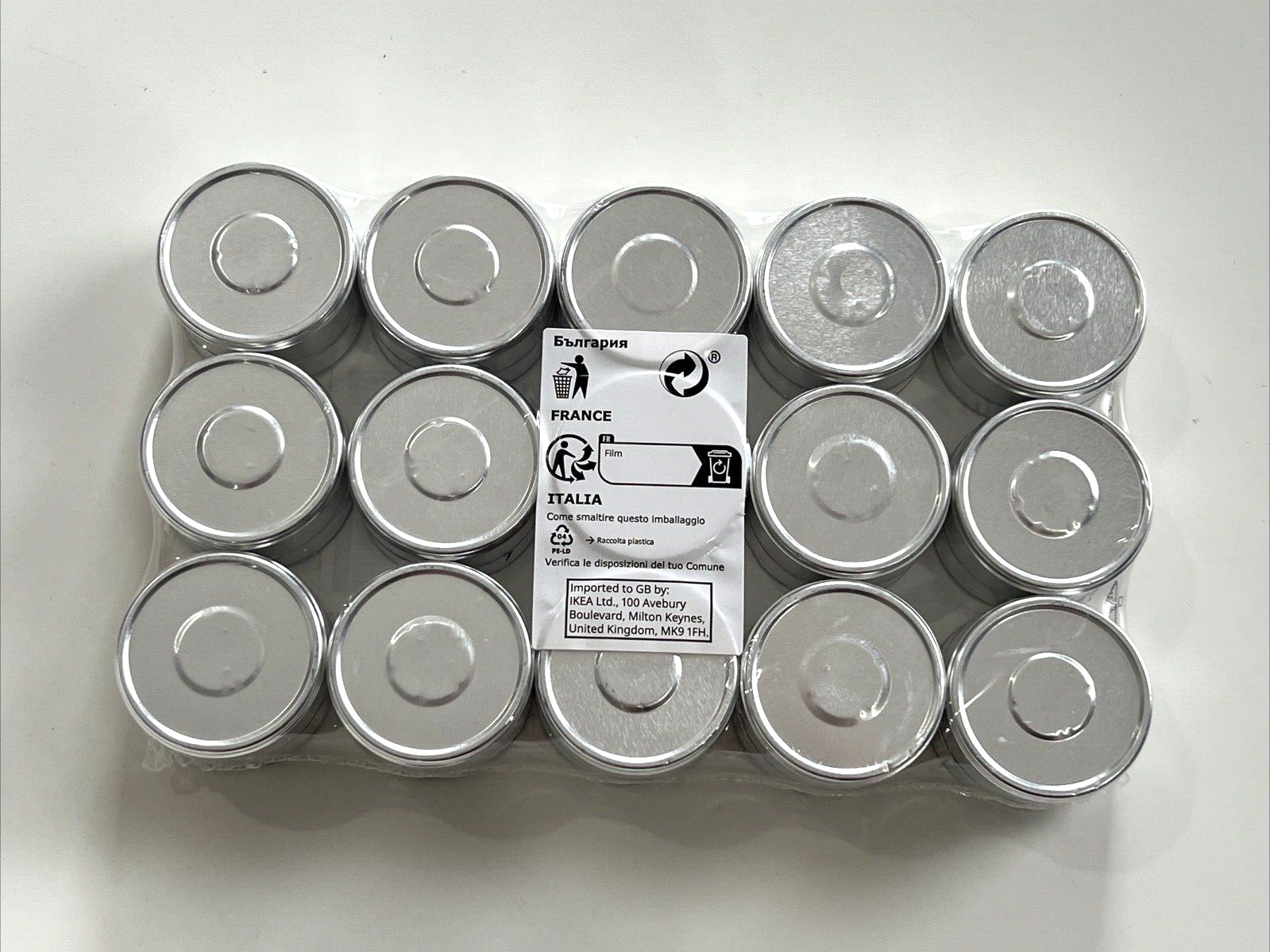 Pack of 30 IKEA Kopparlonn Candle Scented tealight, almond & cherry/blue, 3.5 hr