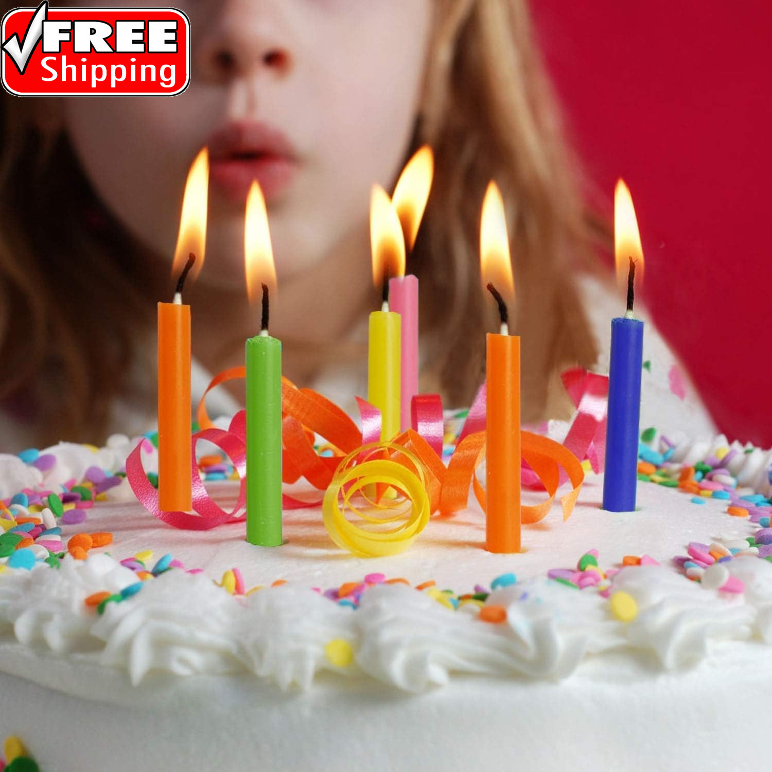 100 Pcs Spells Chime Candles Unscented Assorted Colors Mini Taper Candles | 4″ T