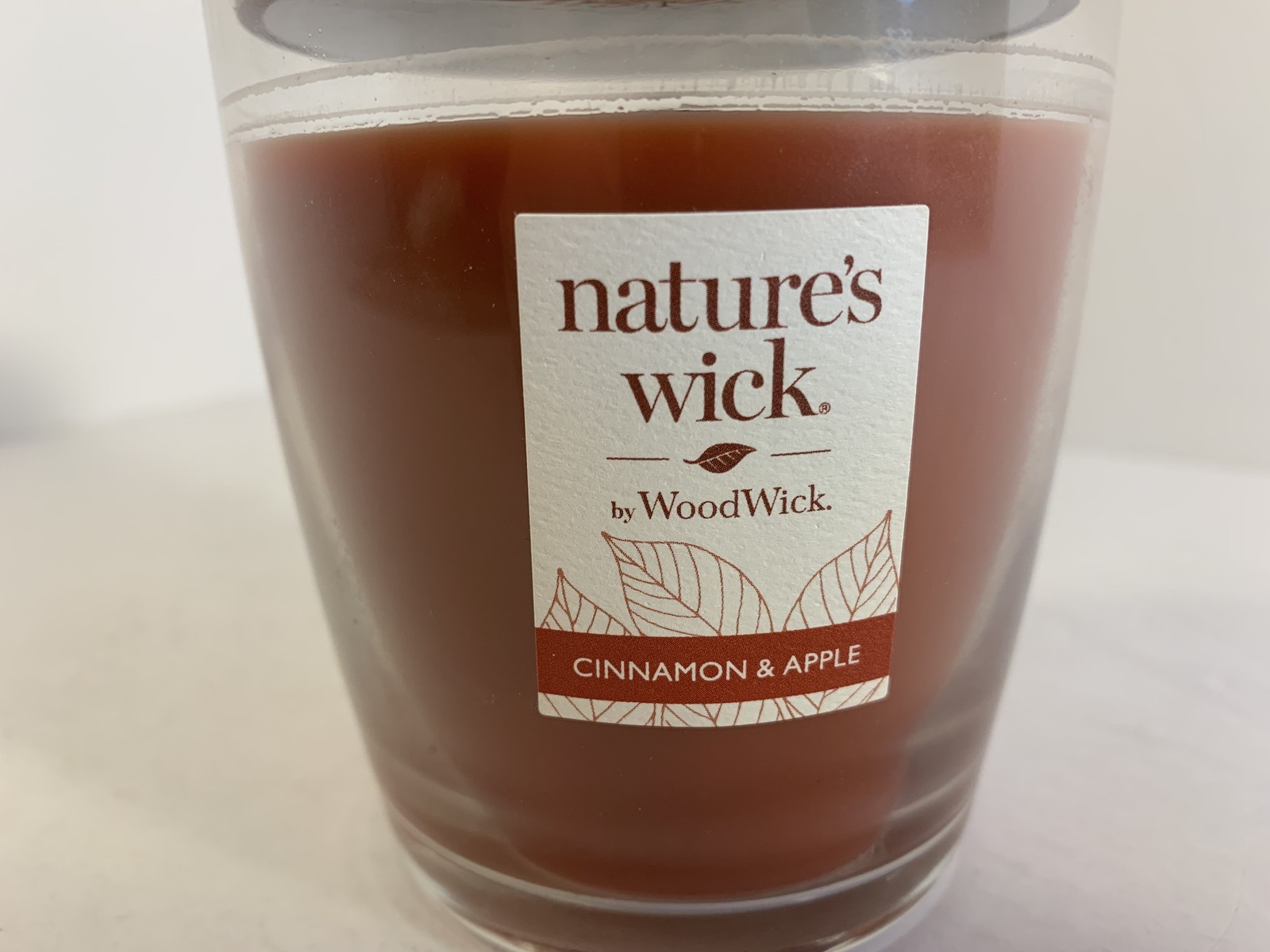 Nature’s Wick by WoodWick Cinnamon & Apple Scented Candle 10oz Crackles