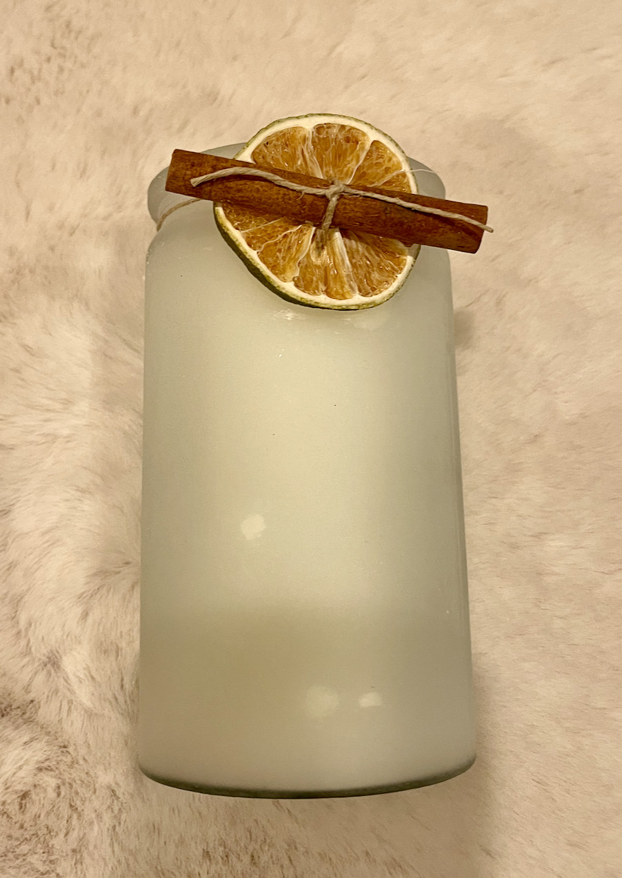 Anthropologie Rosy Rings Candle Bay Citron 16 Oz Fragranced Savor Glass WOODSY