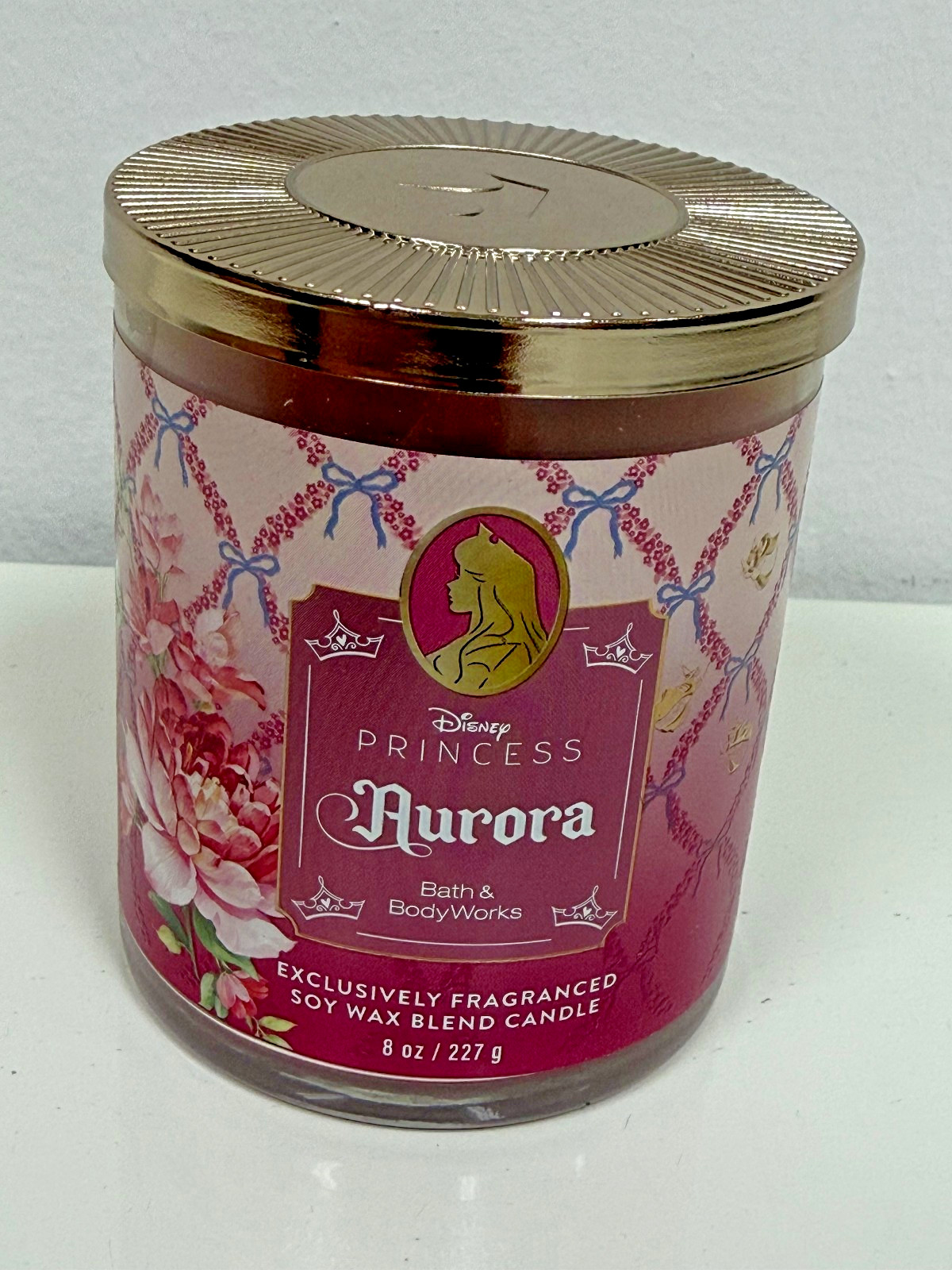 Bath & Body Works Disney Princess AURORA Single Wick Soy Candle 8oz