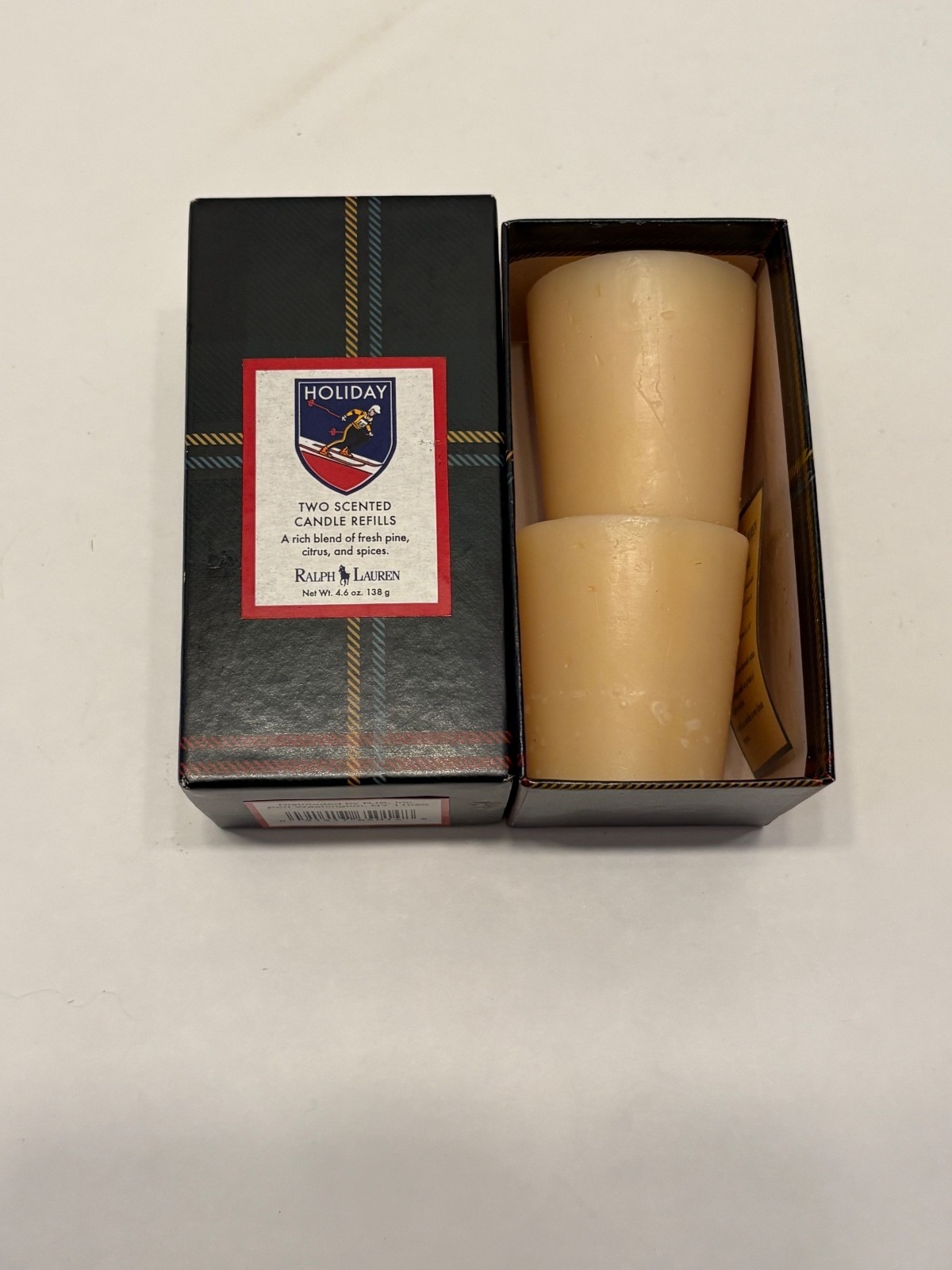 NOS Ralph Lauren Holiday Scented Candles- Two Pack