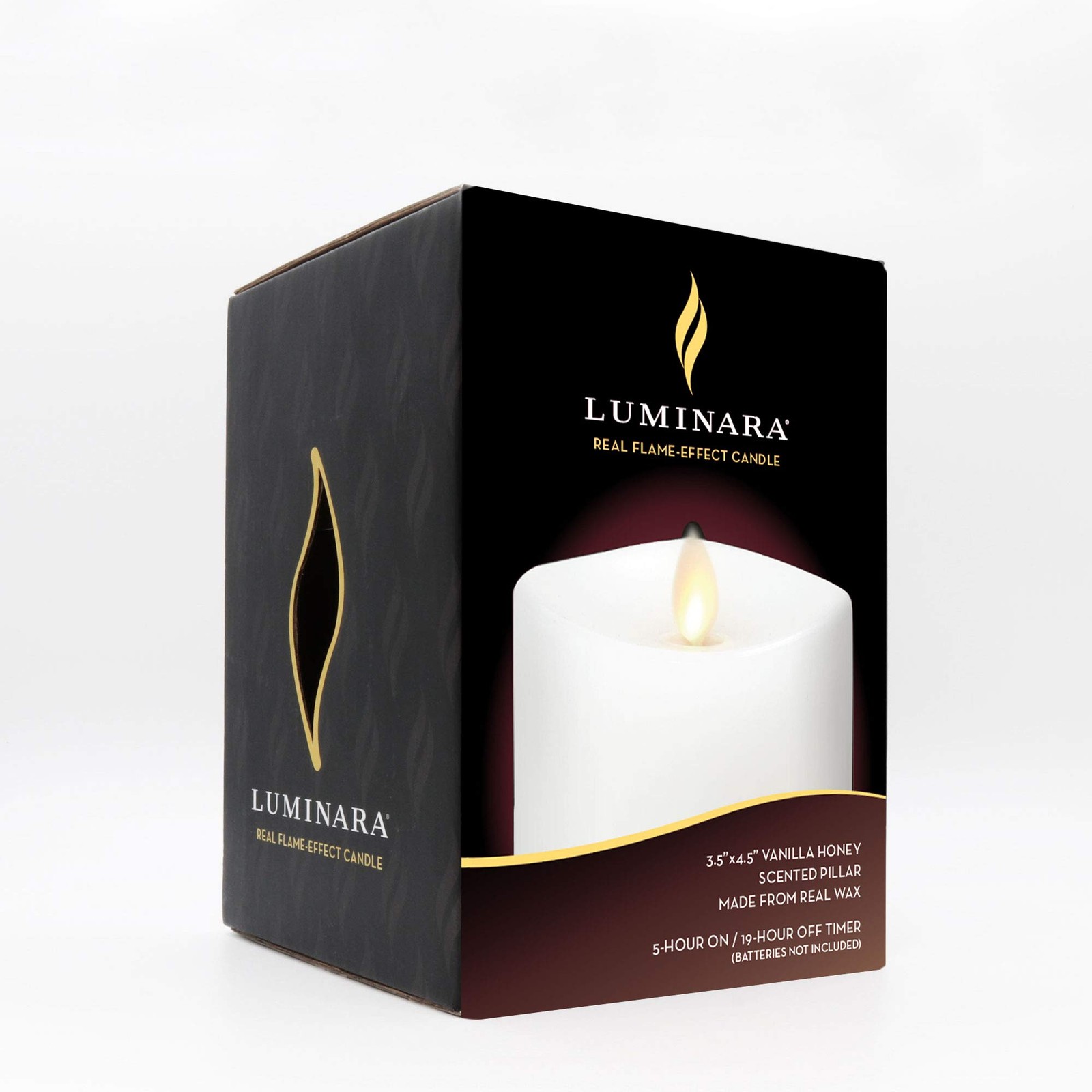 Luminara Flameless Pillar Candle, Small (4.5 inches, Unscented)