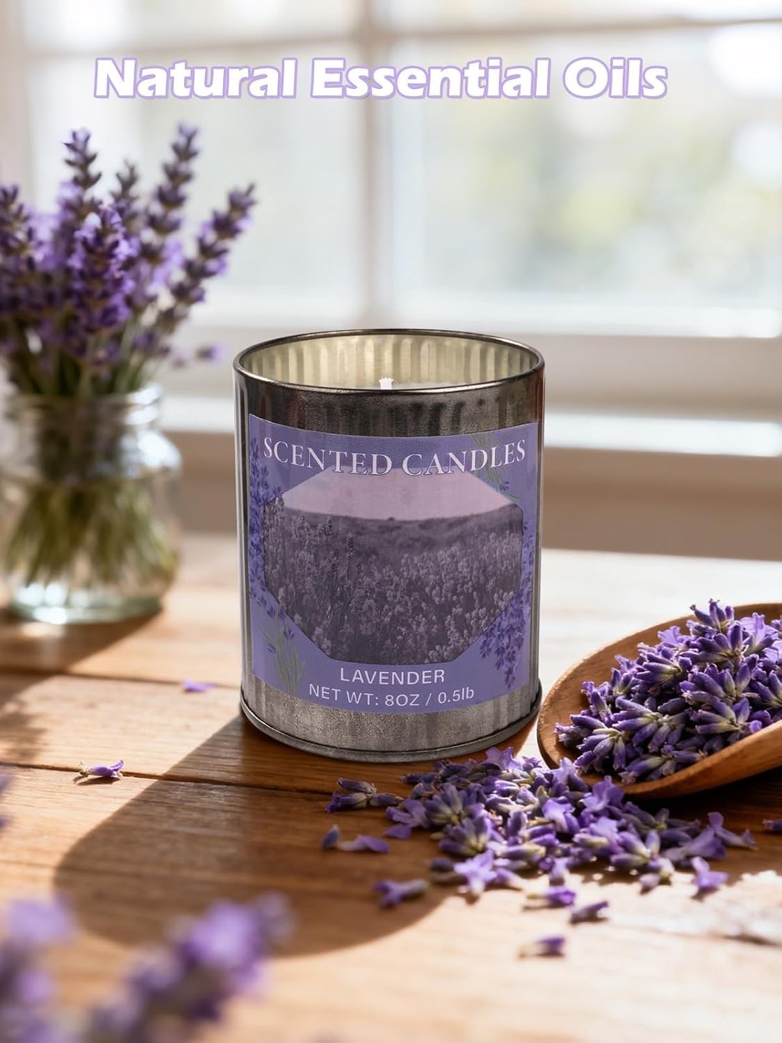 Scented Candle Gift Set,4 Pack 32oz Soy Wax Candles Set,200 Hour Burn Time Long