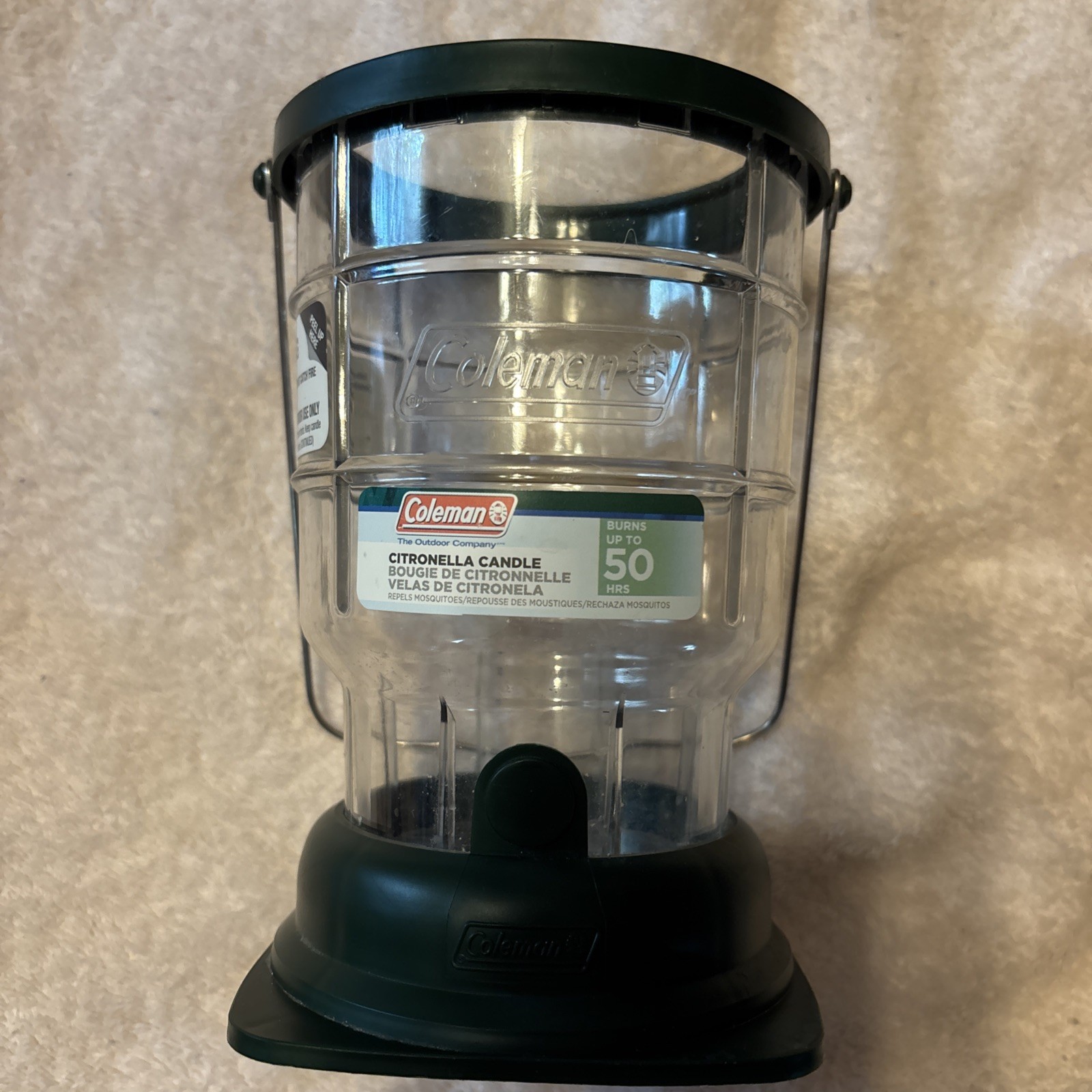 Pre-O Sm. Coleman Br.CitronellaCandle Up To 50 Hrs. No Cand Incl. Plastic/handle