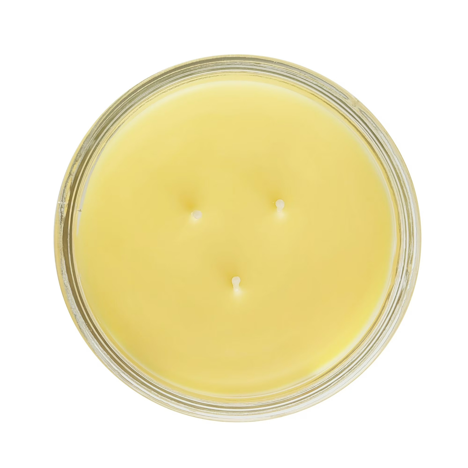 Pack of 2, 3-Wick Sweet Sugared Lemon Scented Glass Jar Candle, Yellow, 11.5 oz